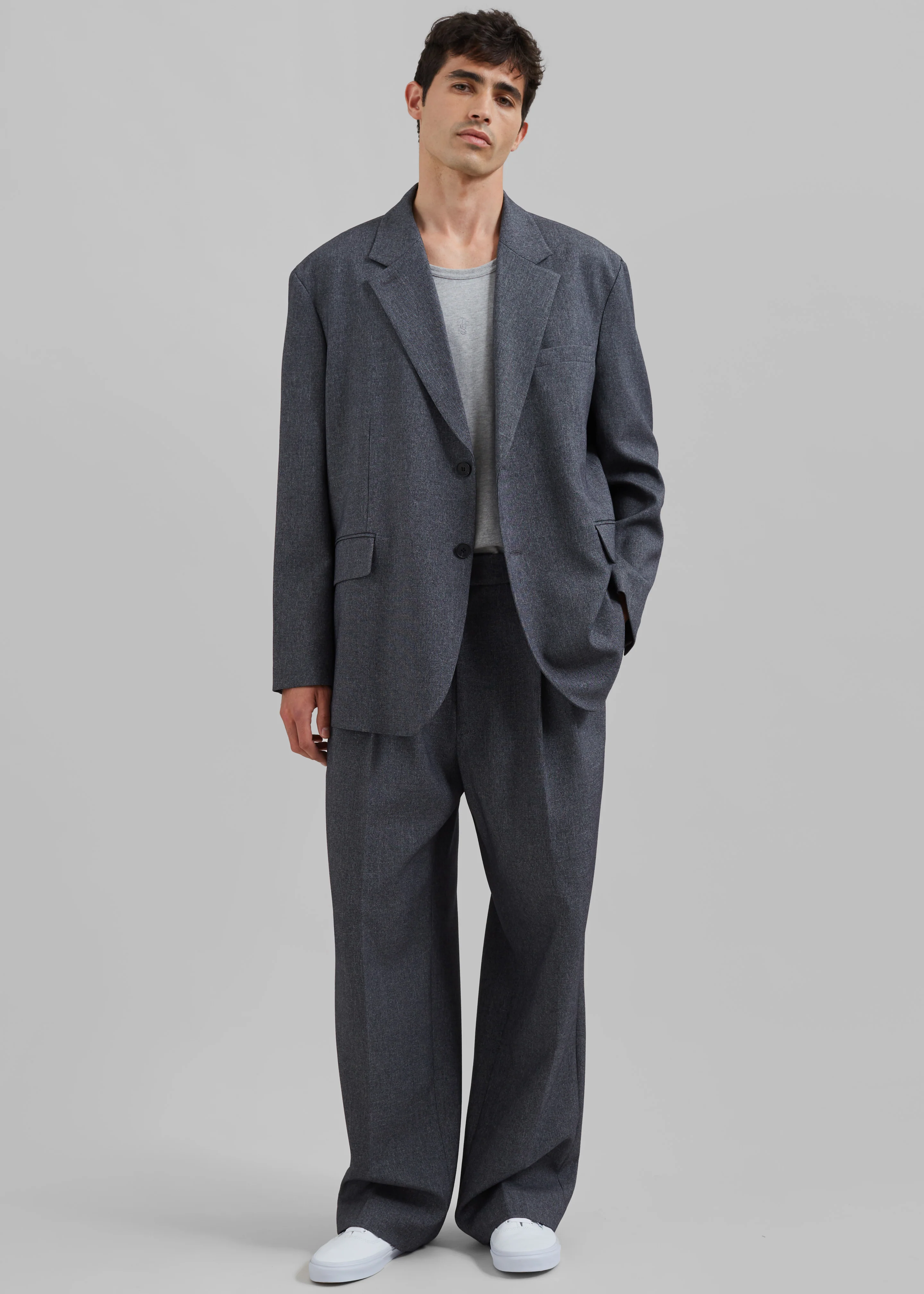 Beo Blazer - Grey Melange - Image 6