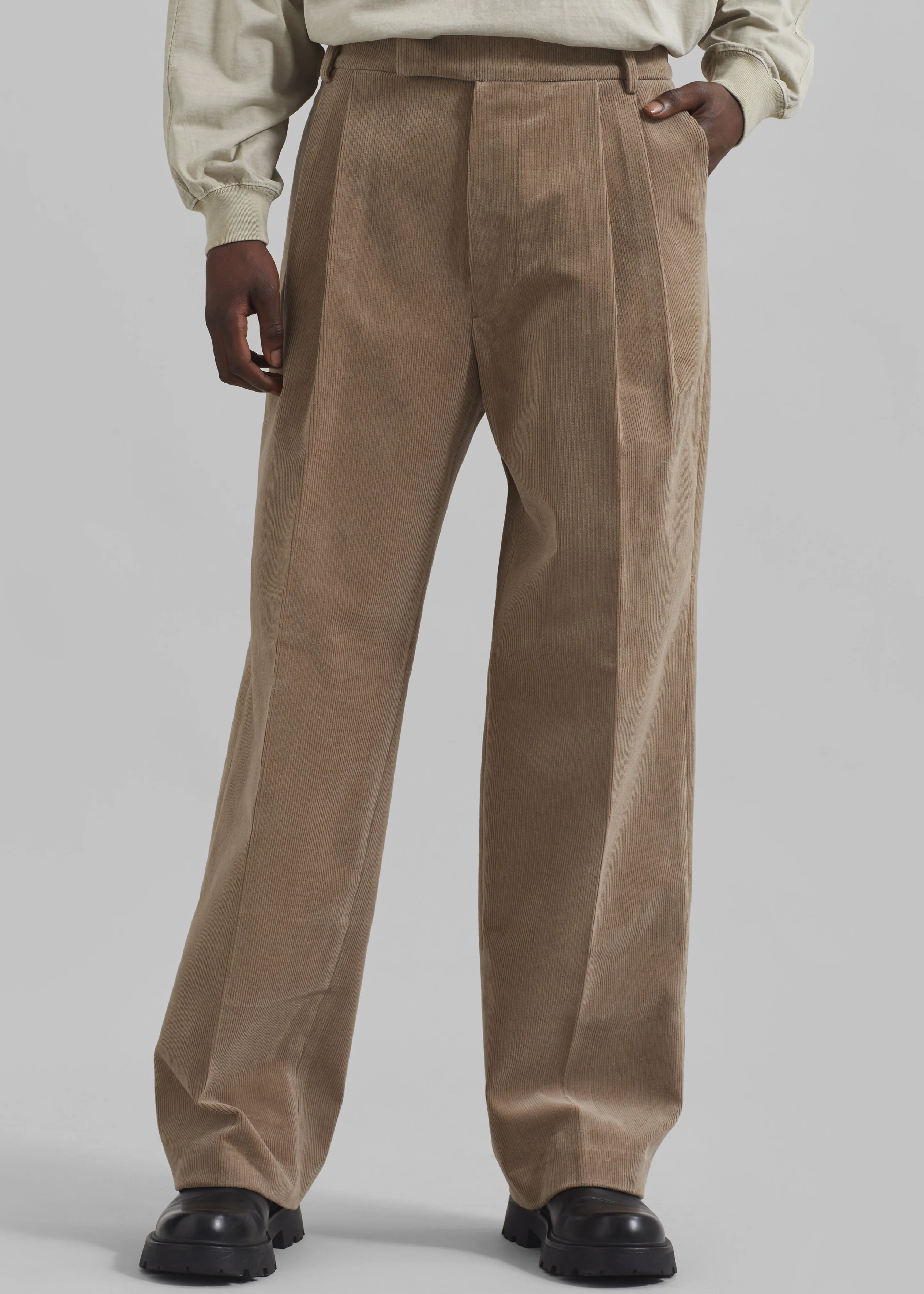 Beo Corduroy Suit Pants - Latte - Image 2