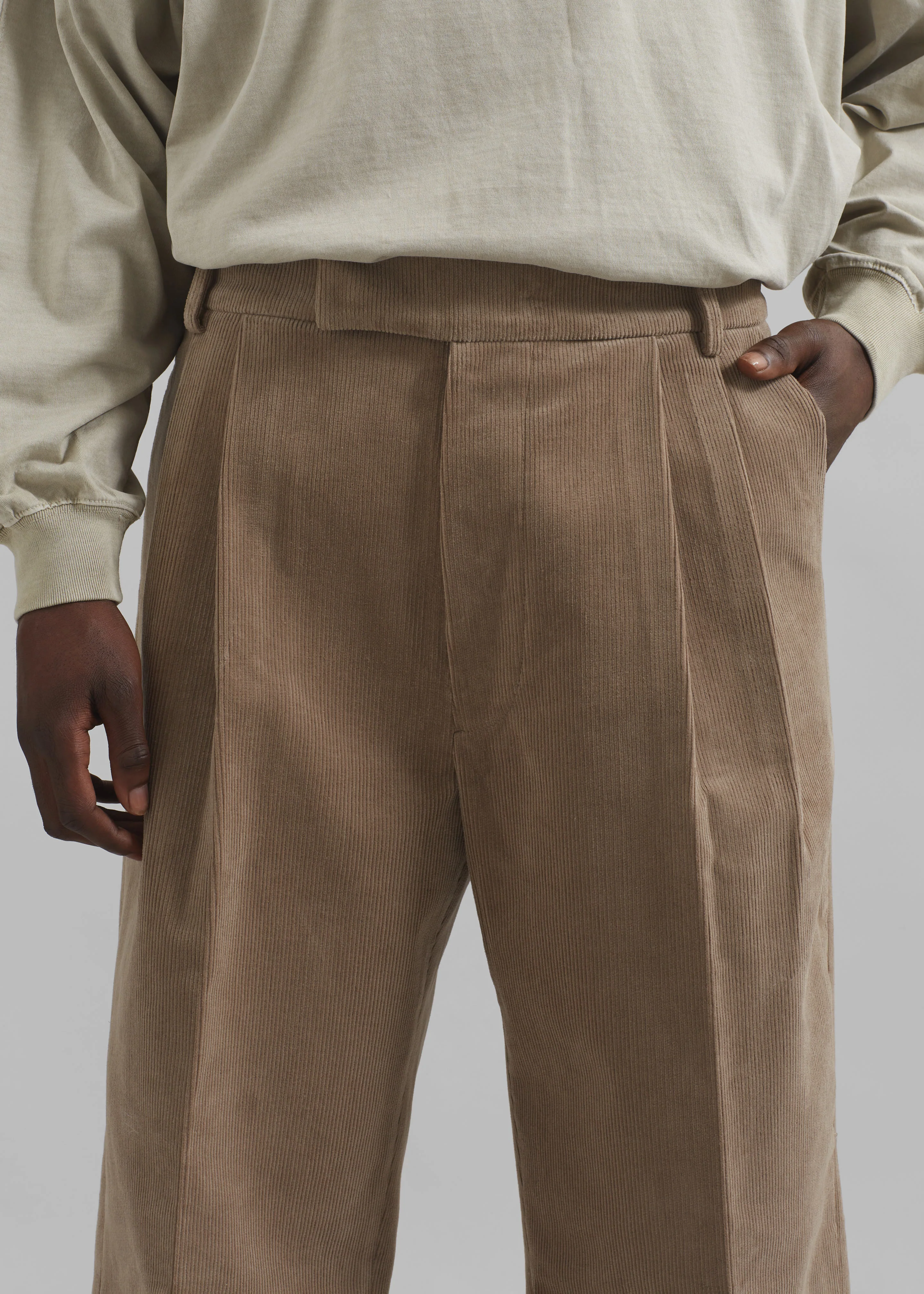 Beo Corduroy Suit Pants - Latte - Image 3