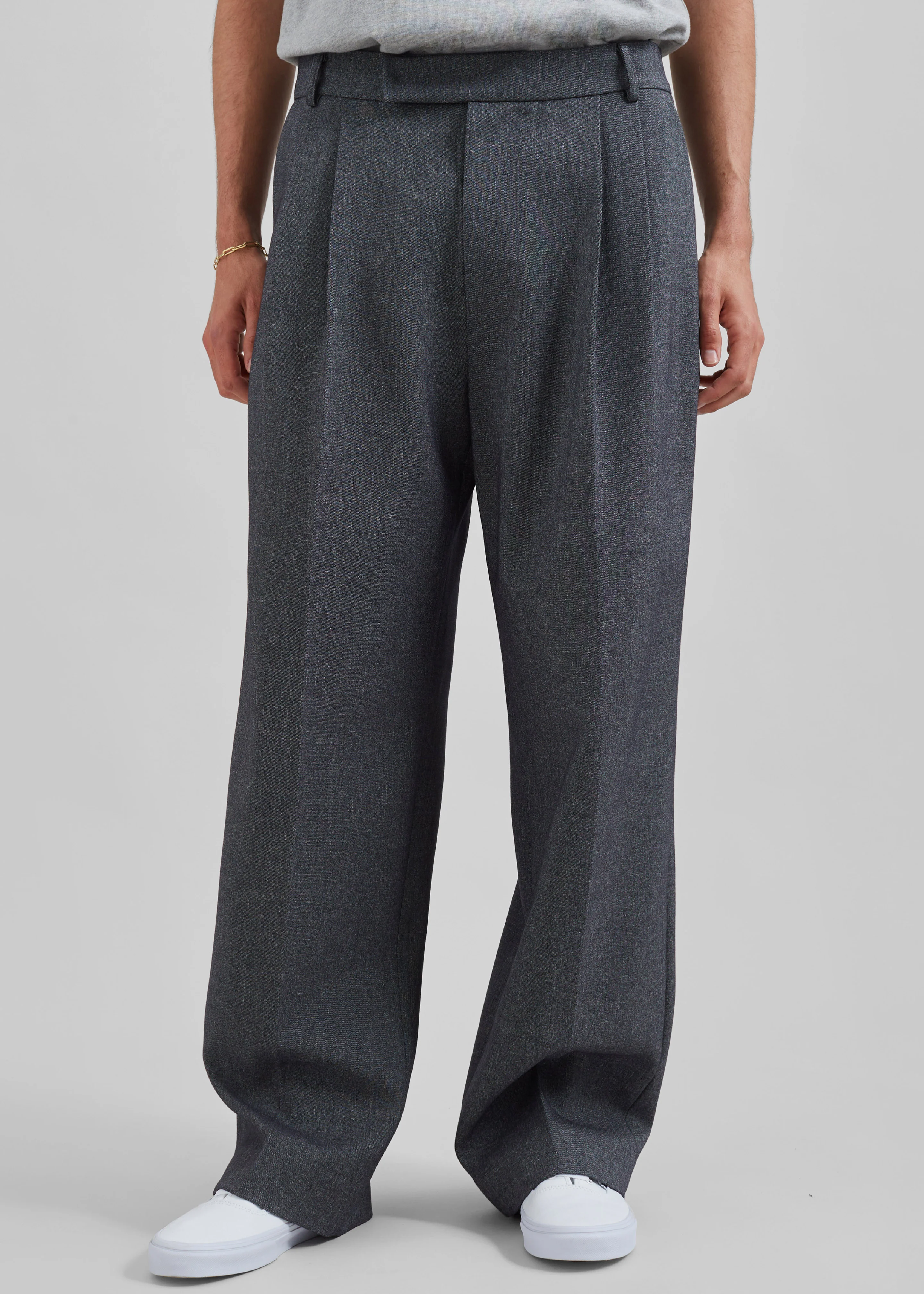 Beo Suit Pants - Grey Melange - Image 5
