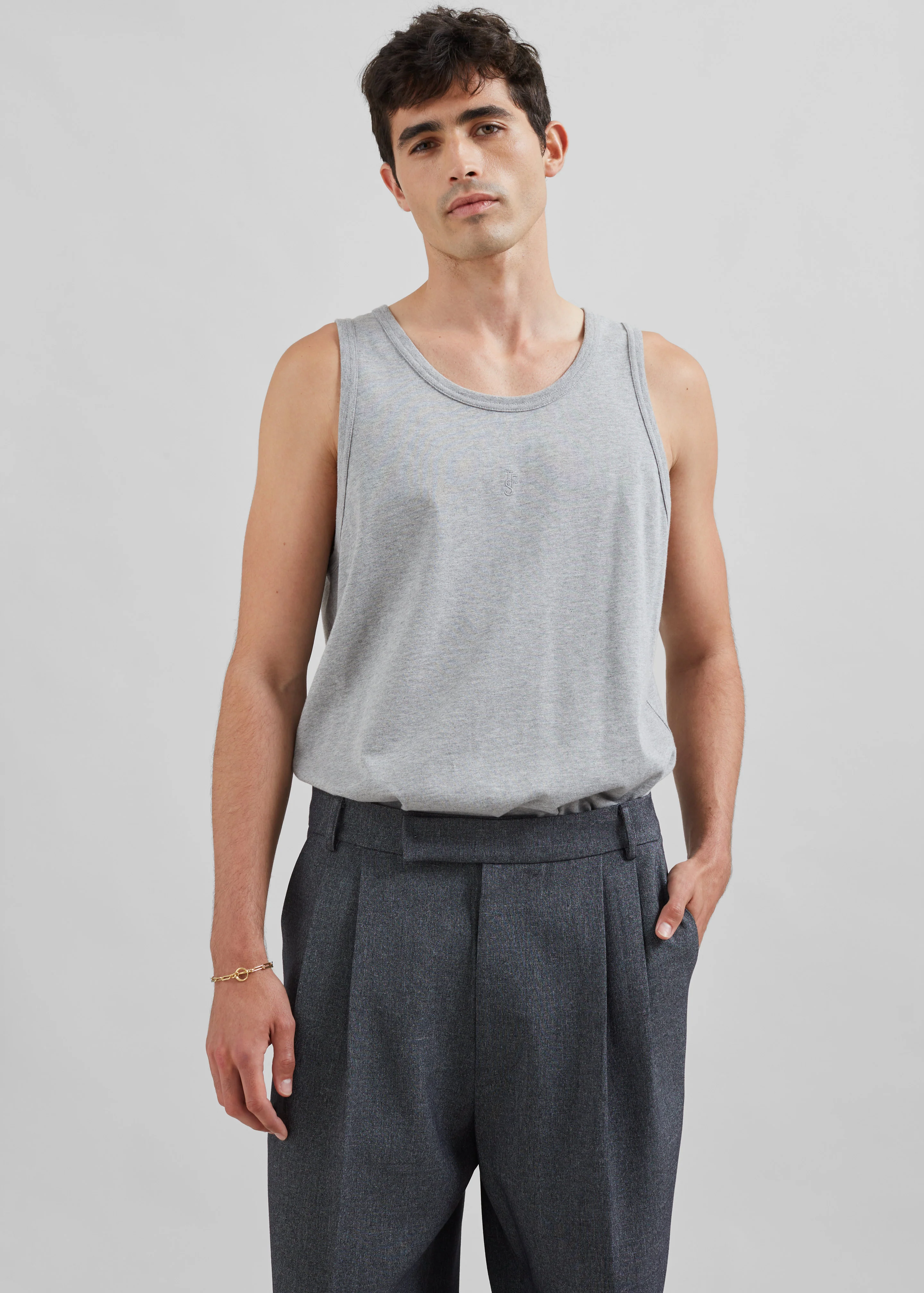 Beo Suit Pants - Grey Melange - Image 7