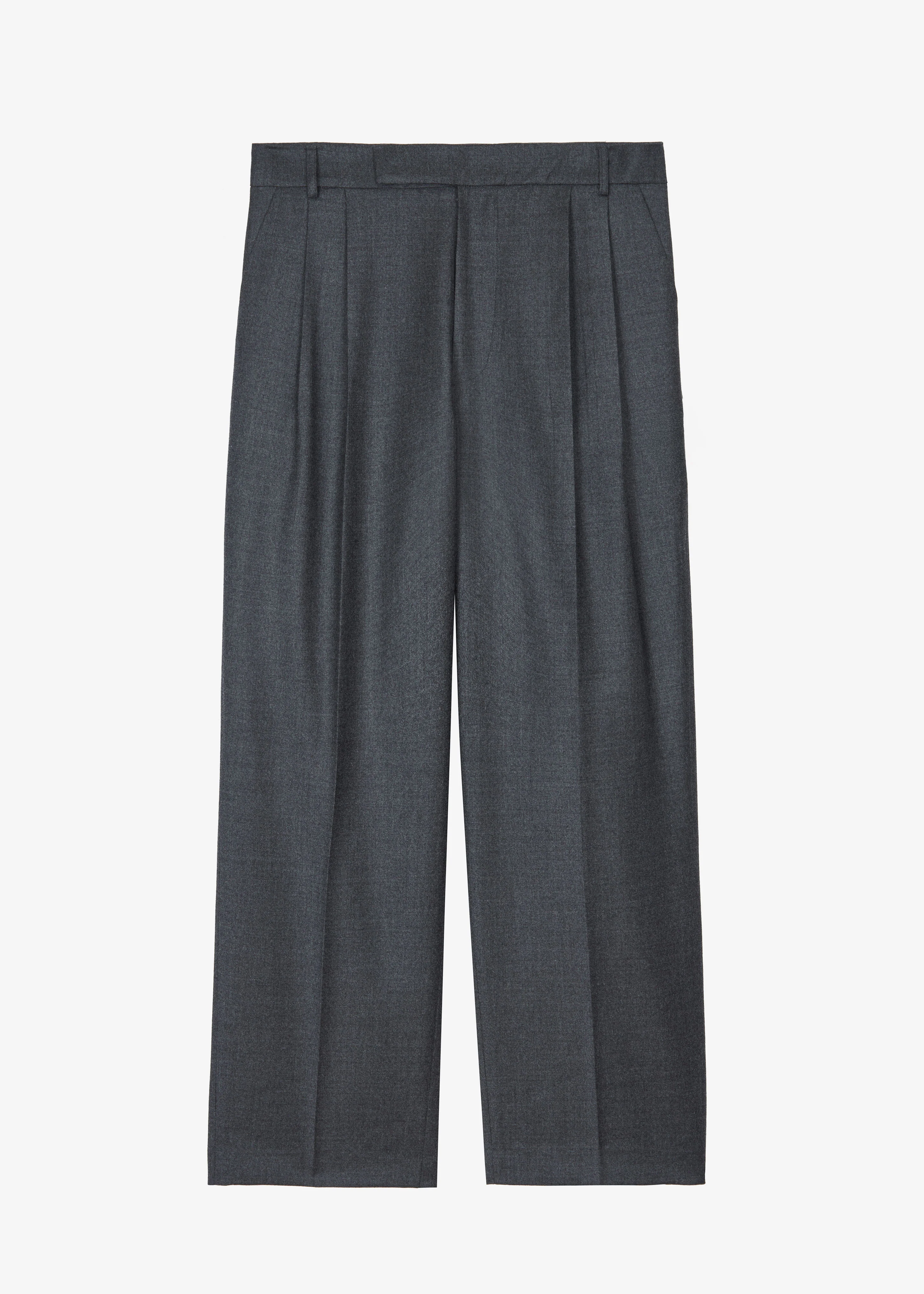 Beo Wool Flannel Suit Pants - Charcoal - Image 9