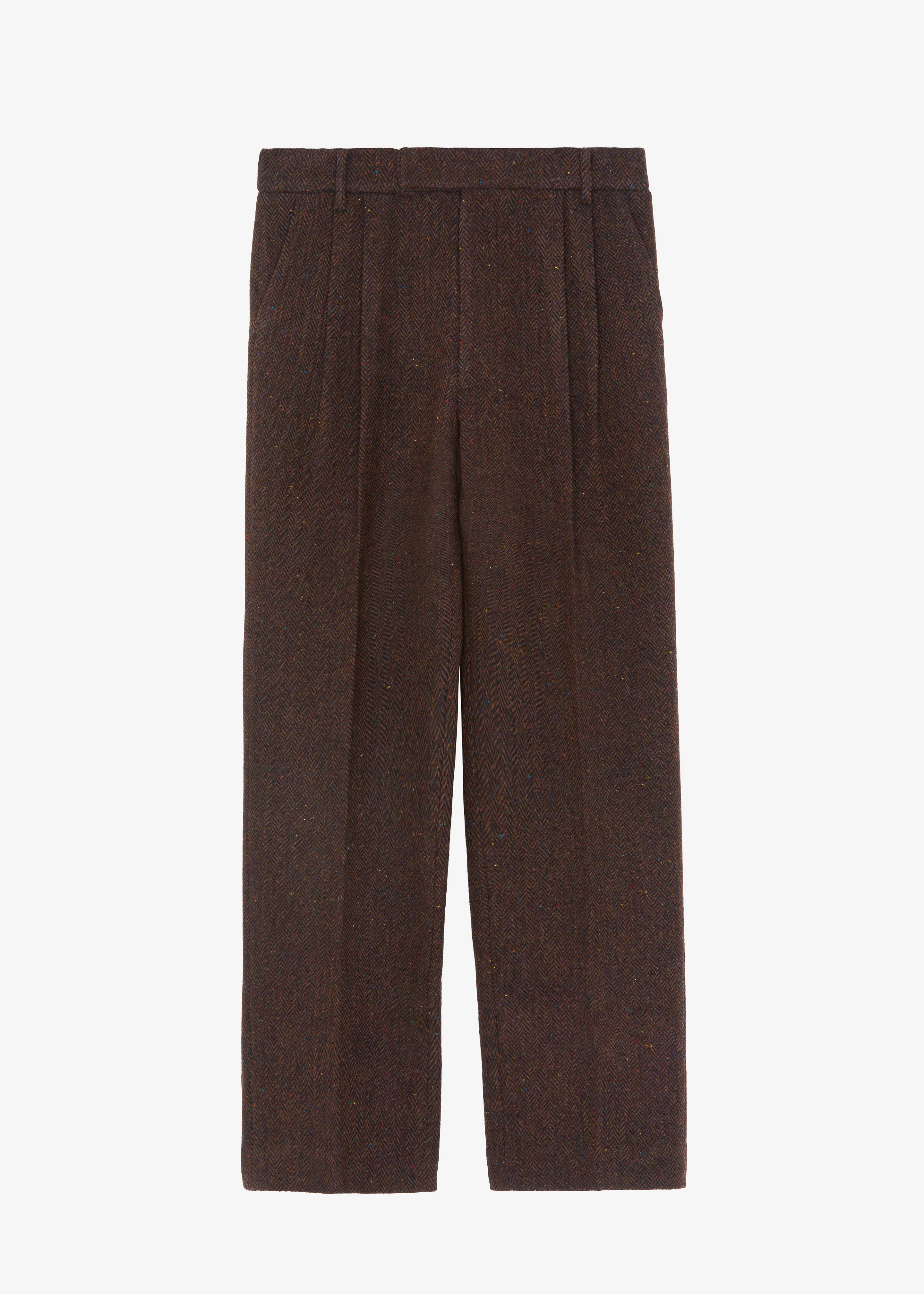 Beo Wool Suit Pants - Brown - Image 9