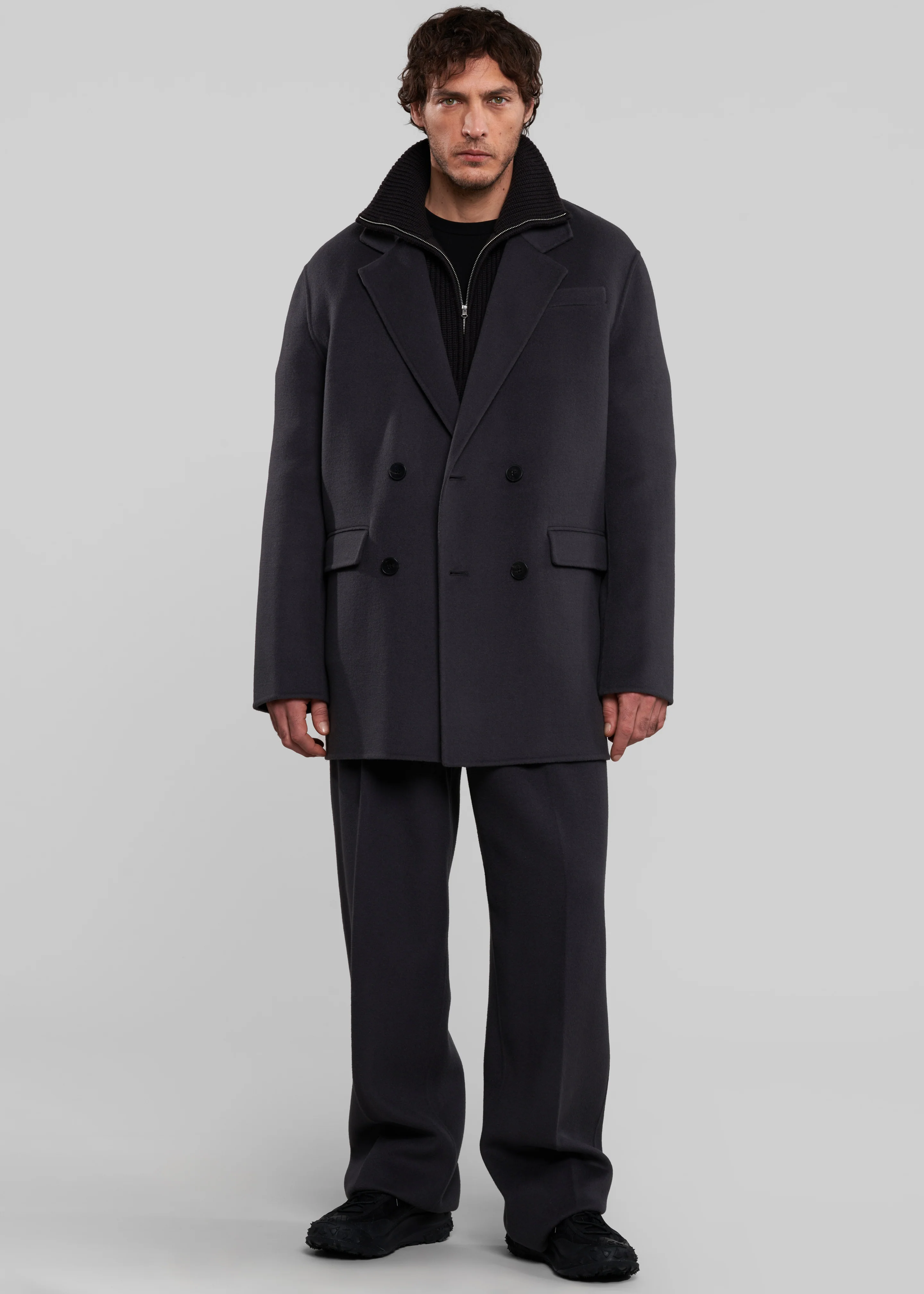 Beo Wool Suit Pants - Dark Grey - Image 6