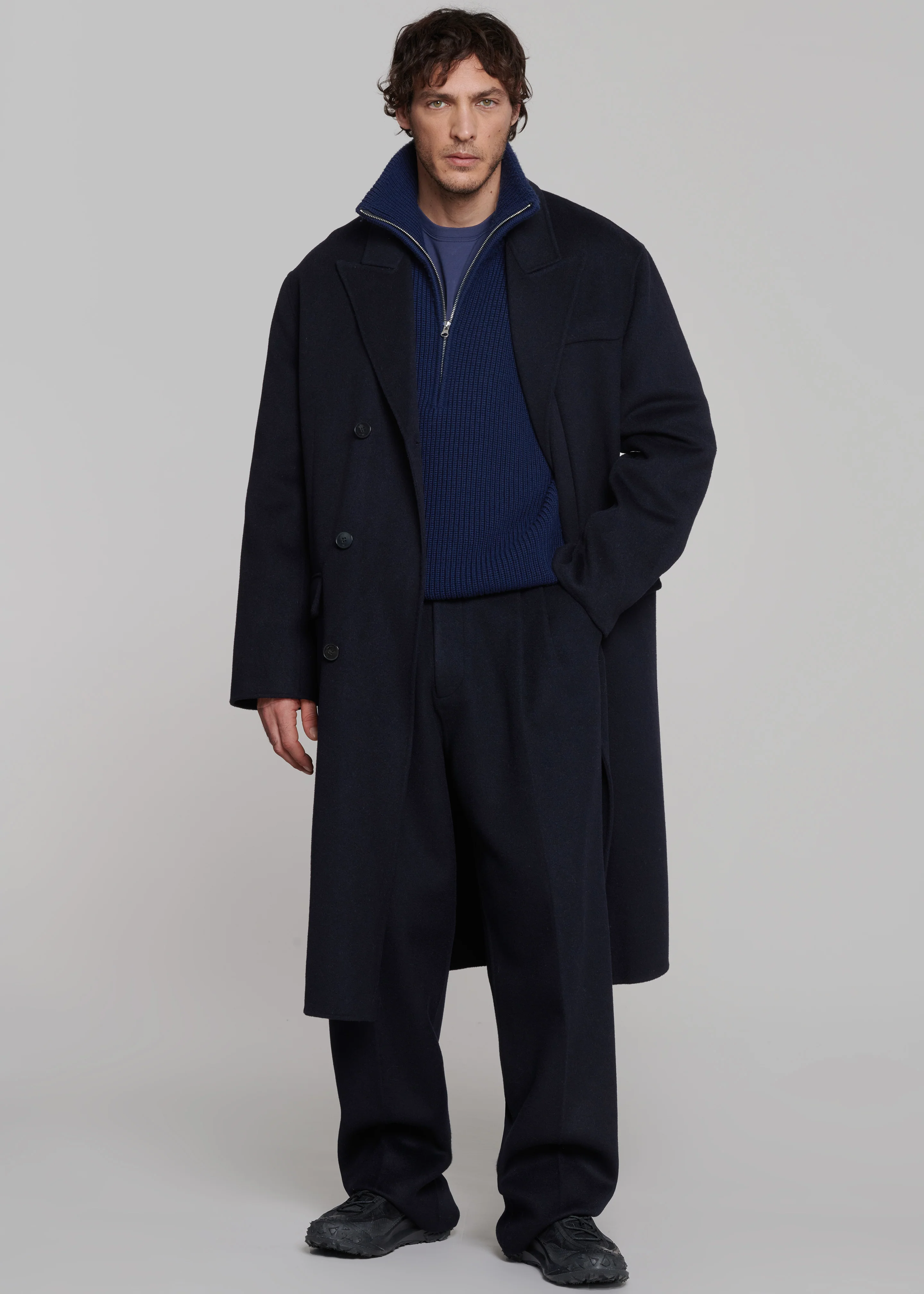 Beo Wool Suit Pants - Navy - Image 3