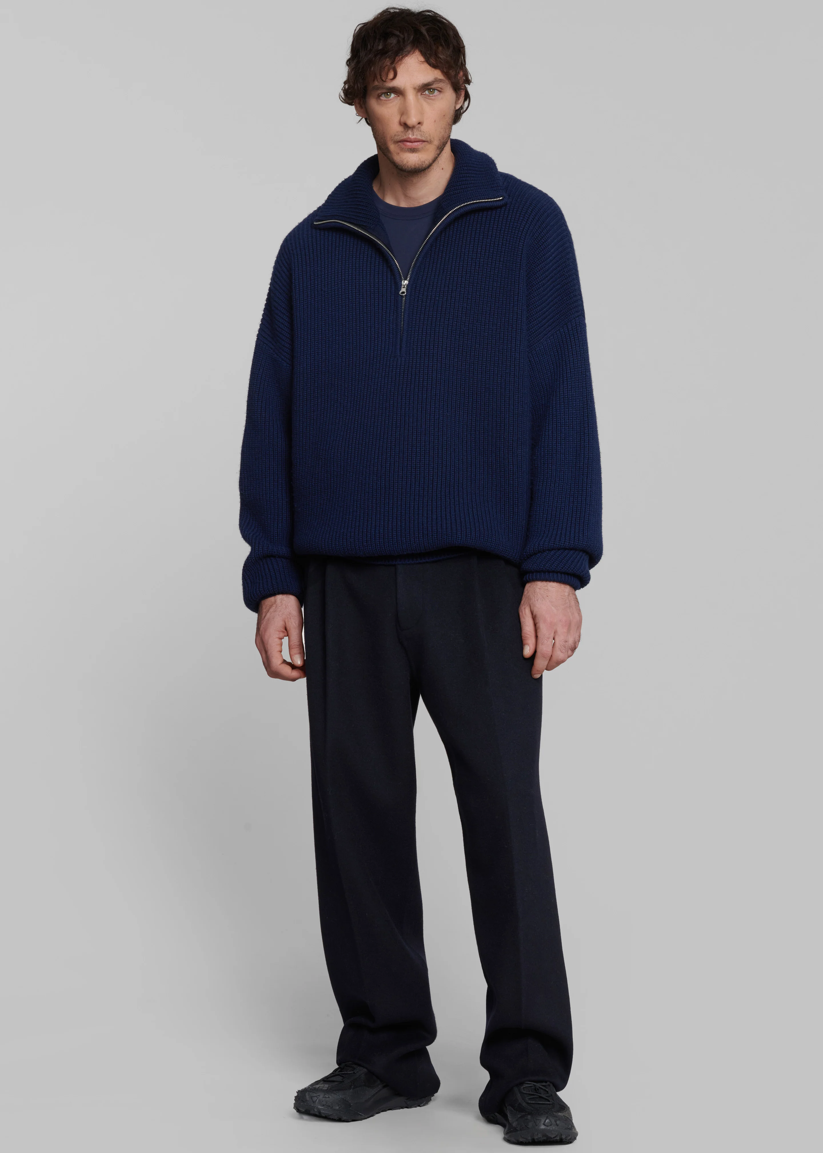 Beo Wool Suit Pants - Navy - Image 5
