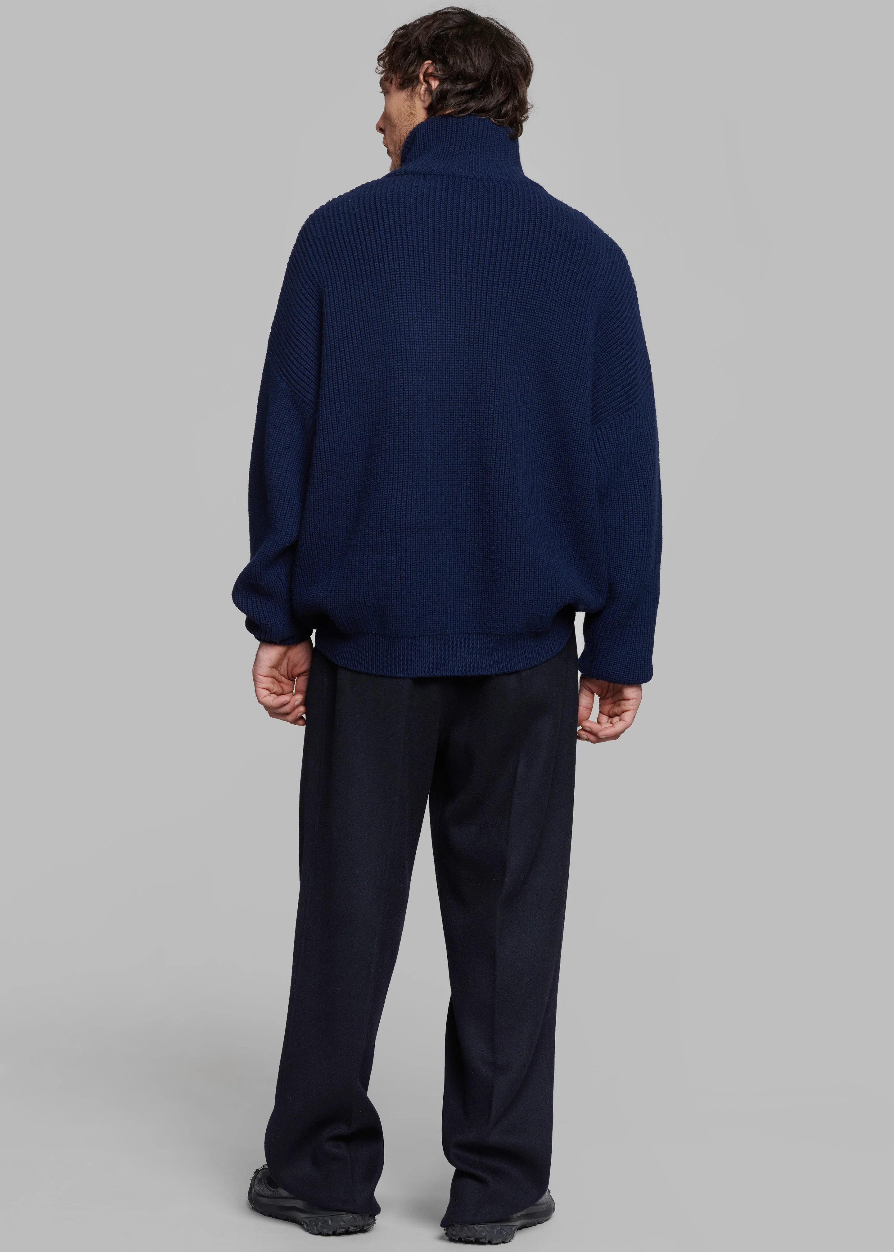 Beo Wool Suit Pants - Navy - Image 7