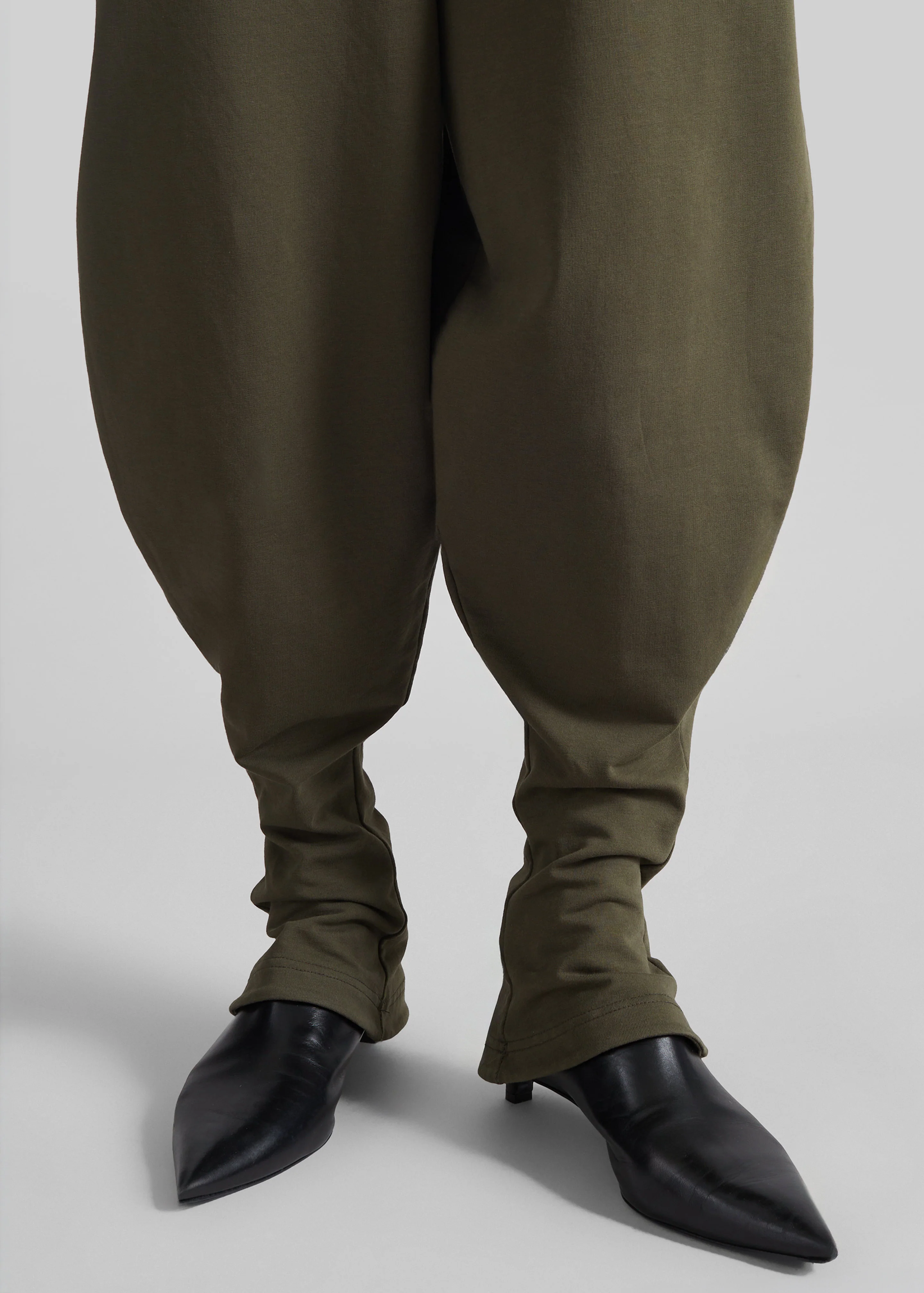 Bercy Curved Jersey Joggers - Olive - Image 3