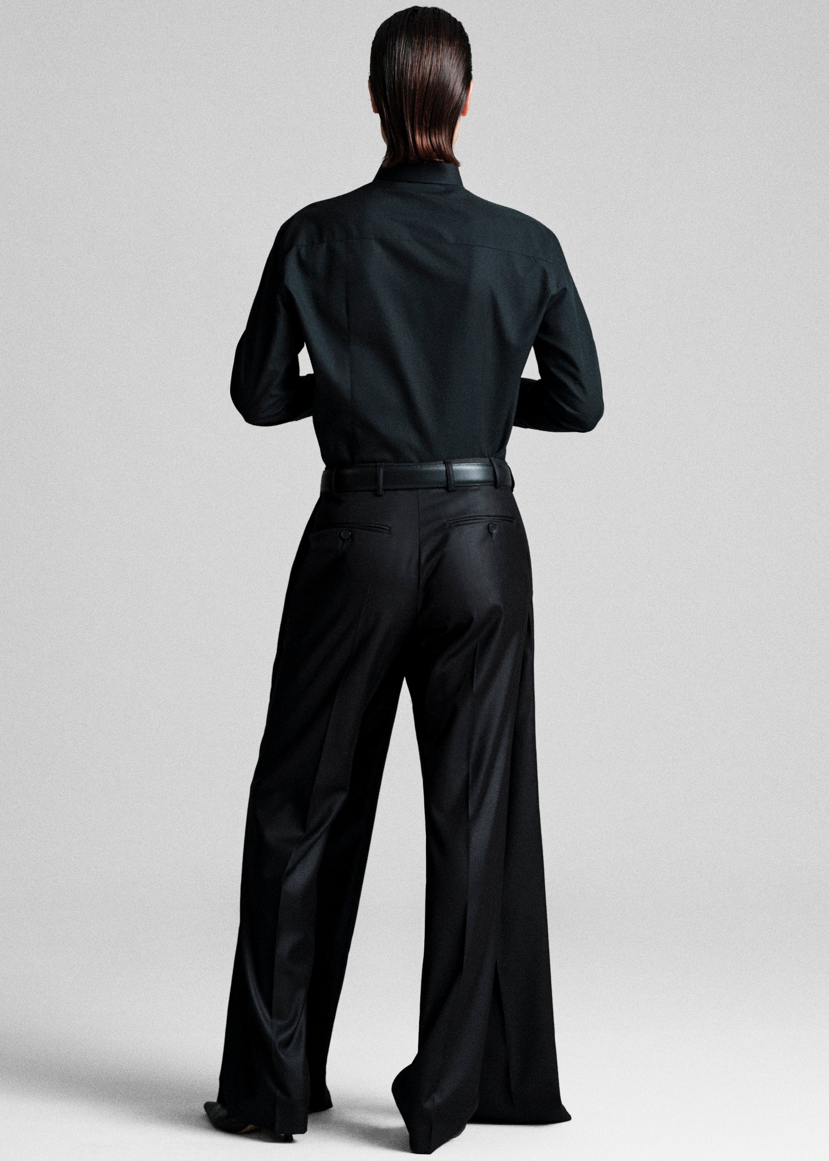 Bettter Double Leg Trousers - Black - Image 9