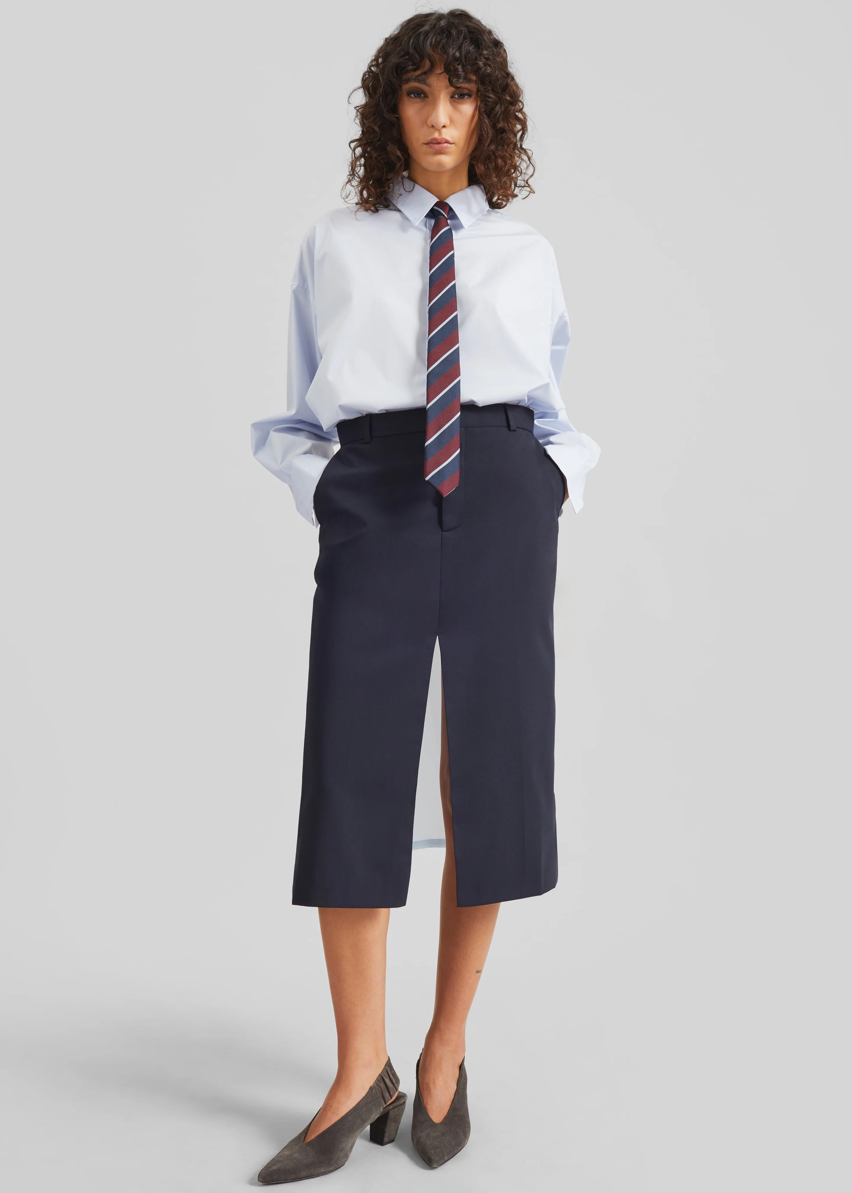 Bettter Ellis Apron Skirt - Navy - Image 8