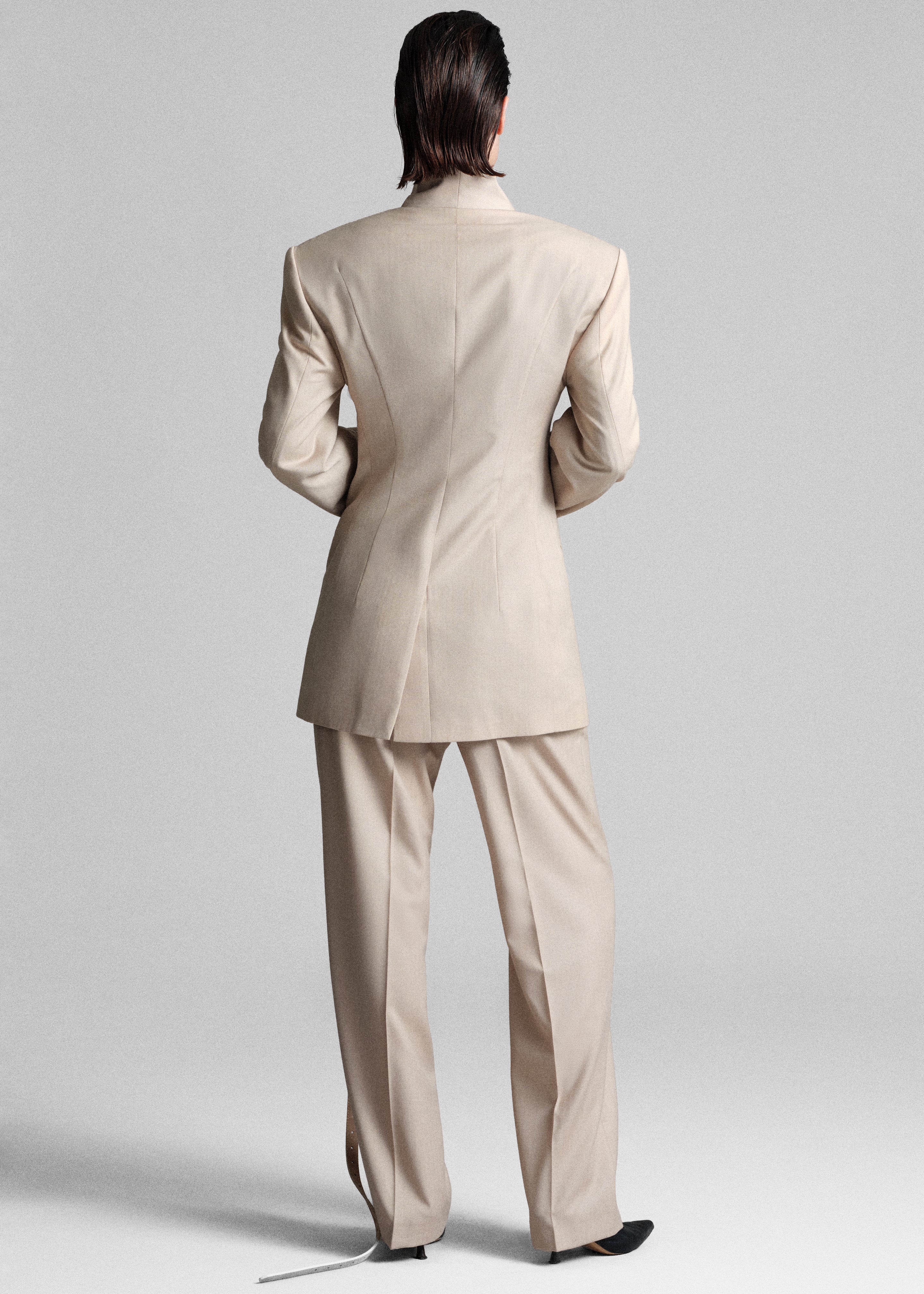 Bettter Folded Blazer - Beige - Image 6