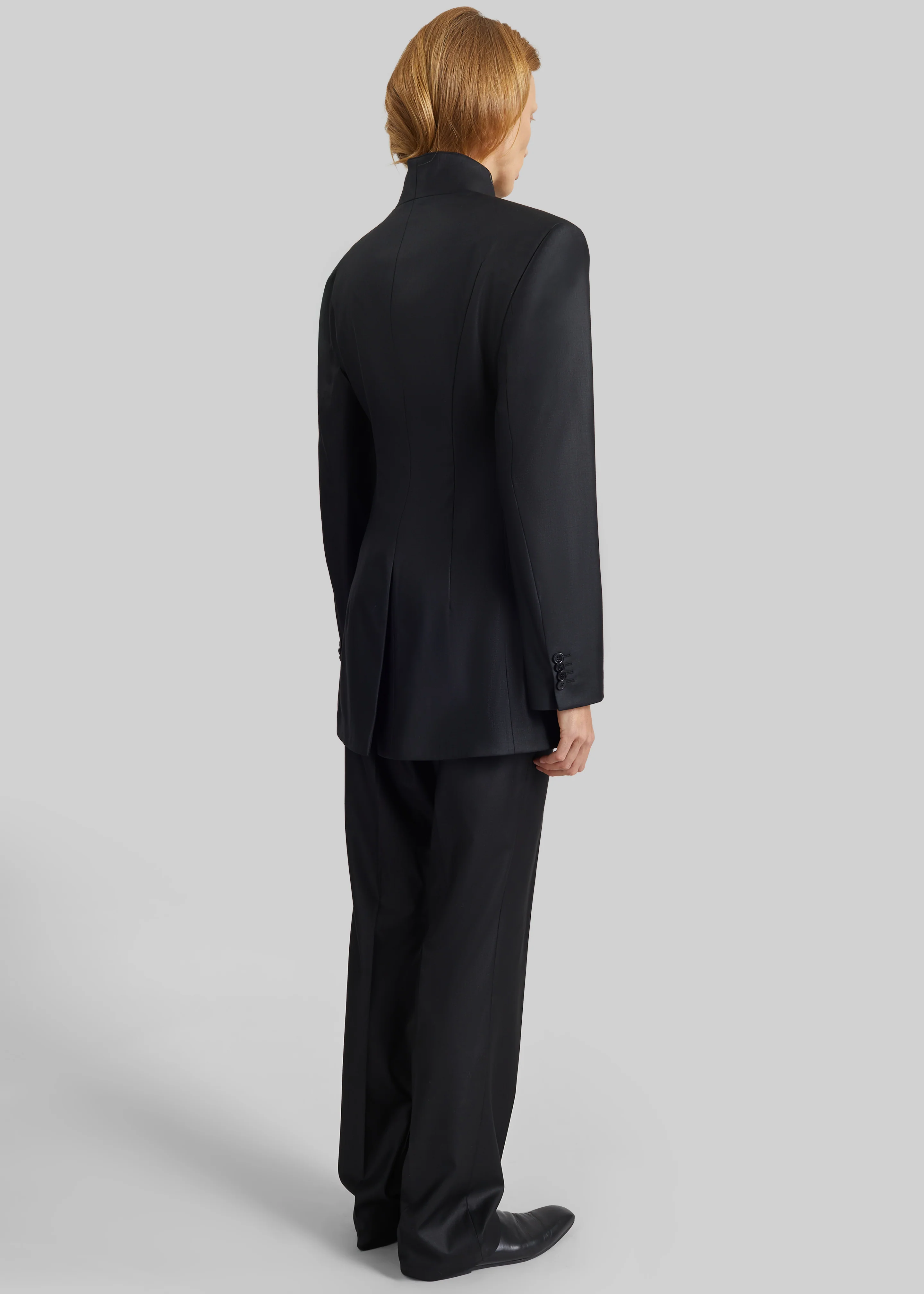Bettter Folded Blazer With Slits - Black - Image 9