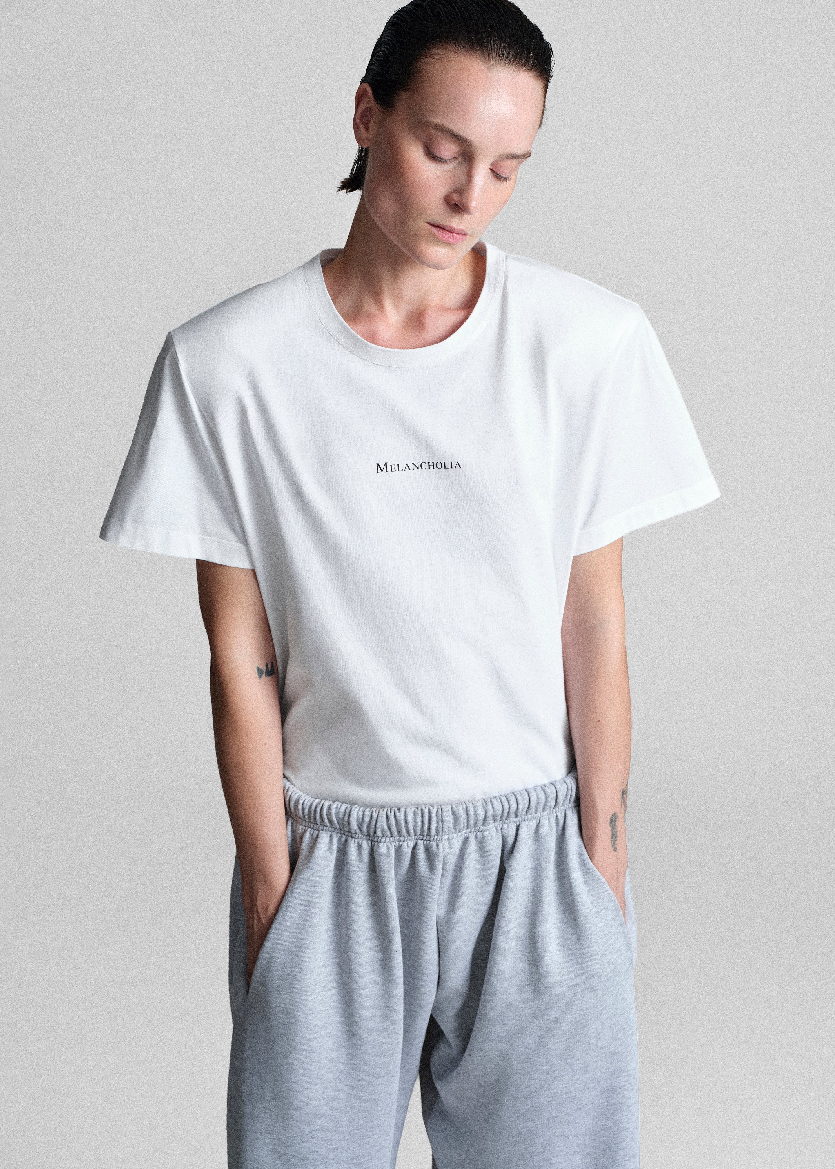 Bettter Melancholia Classic T-Shirt - White - Image 4