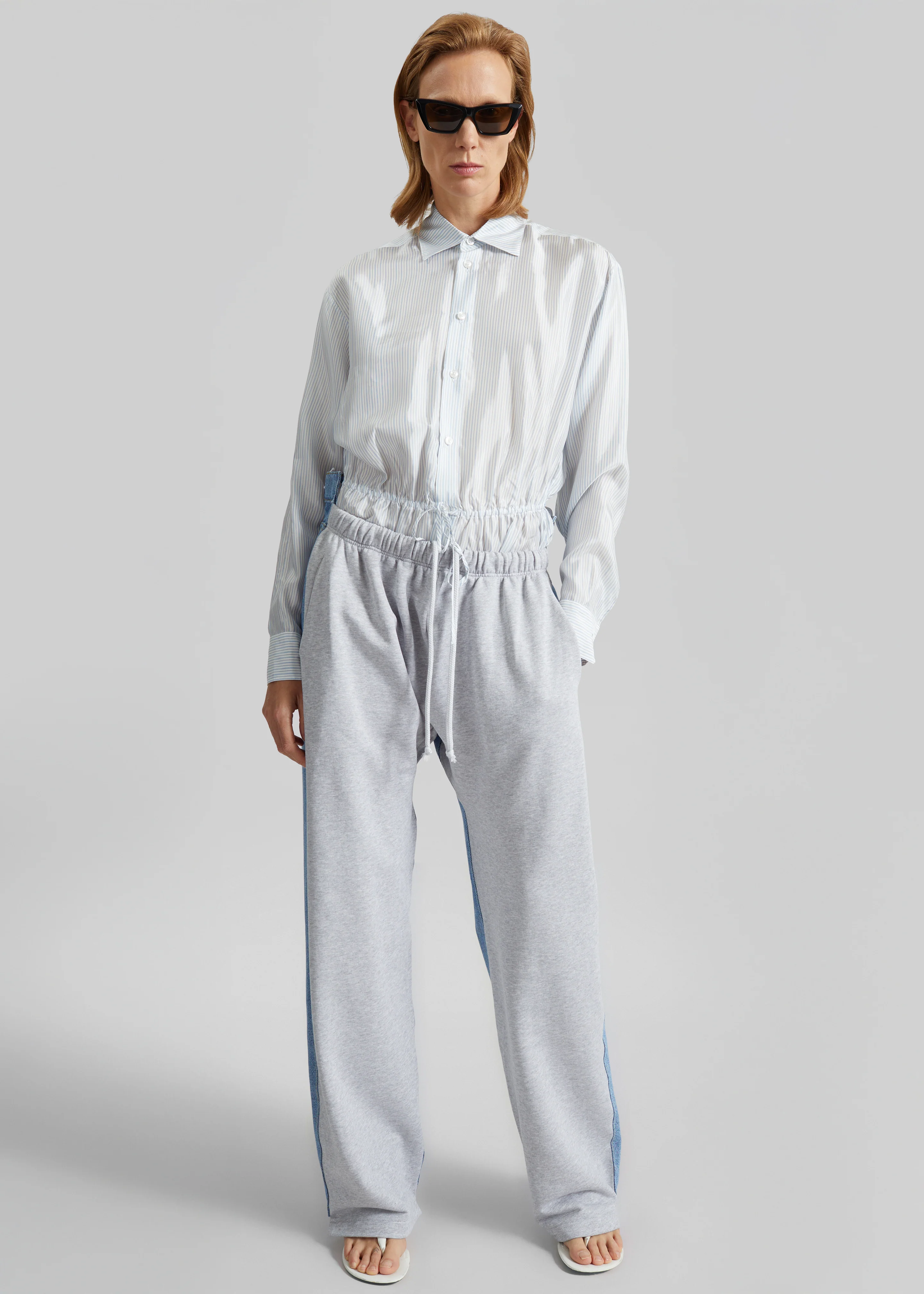 Bettter Track Denim Trousers - Grey - Image 2