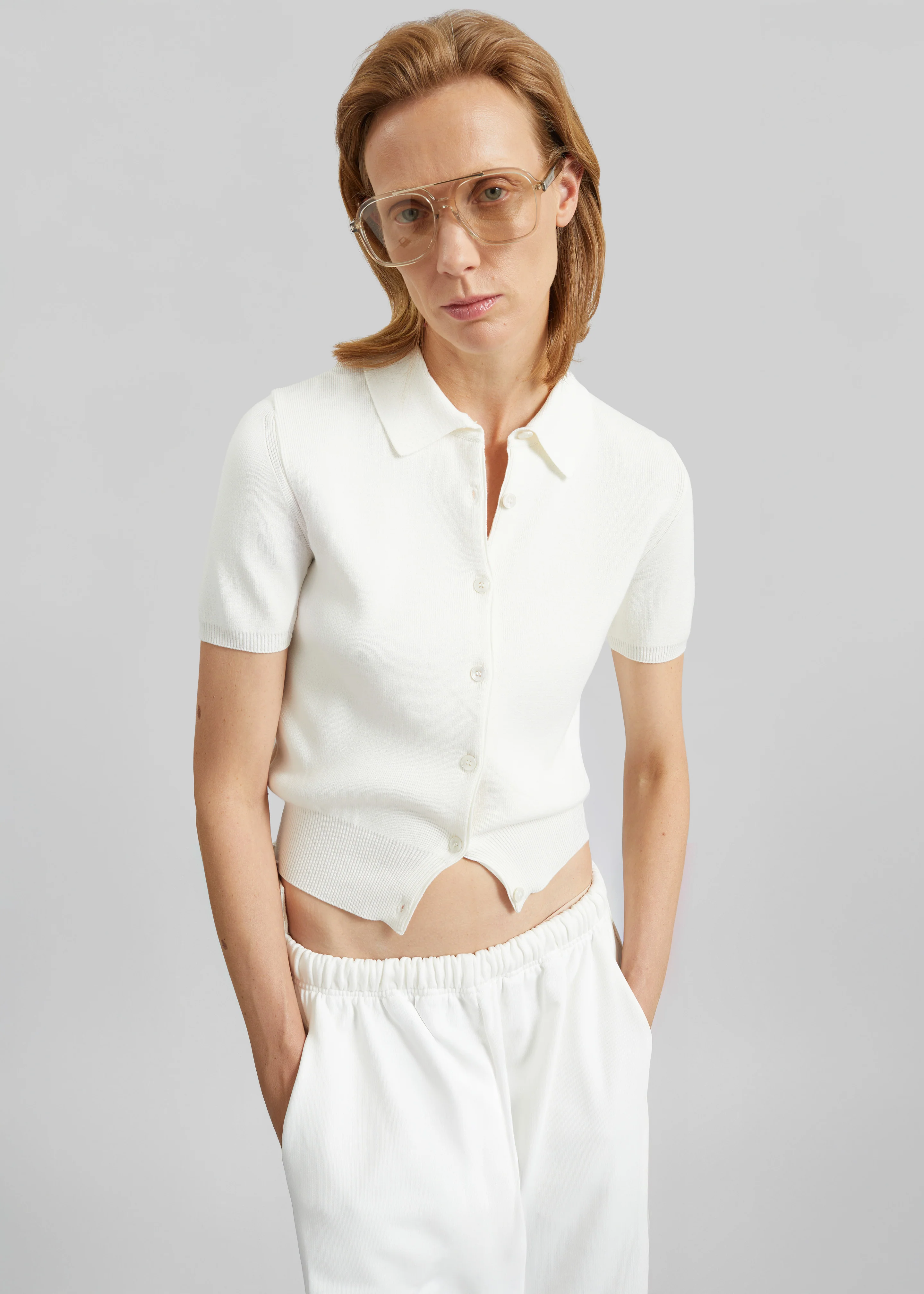 Bettter Track Denim Trousers - White - Image 7