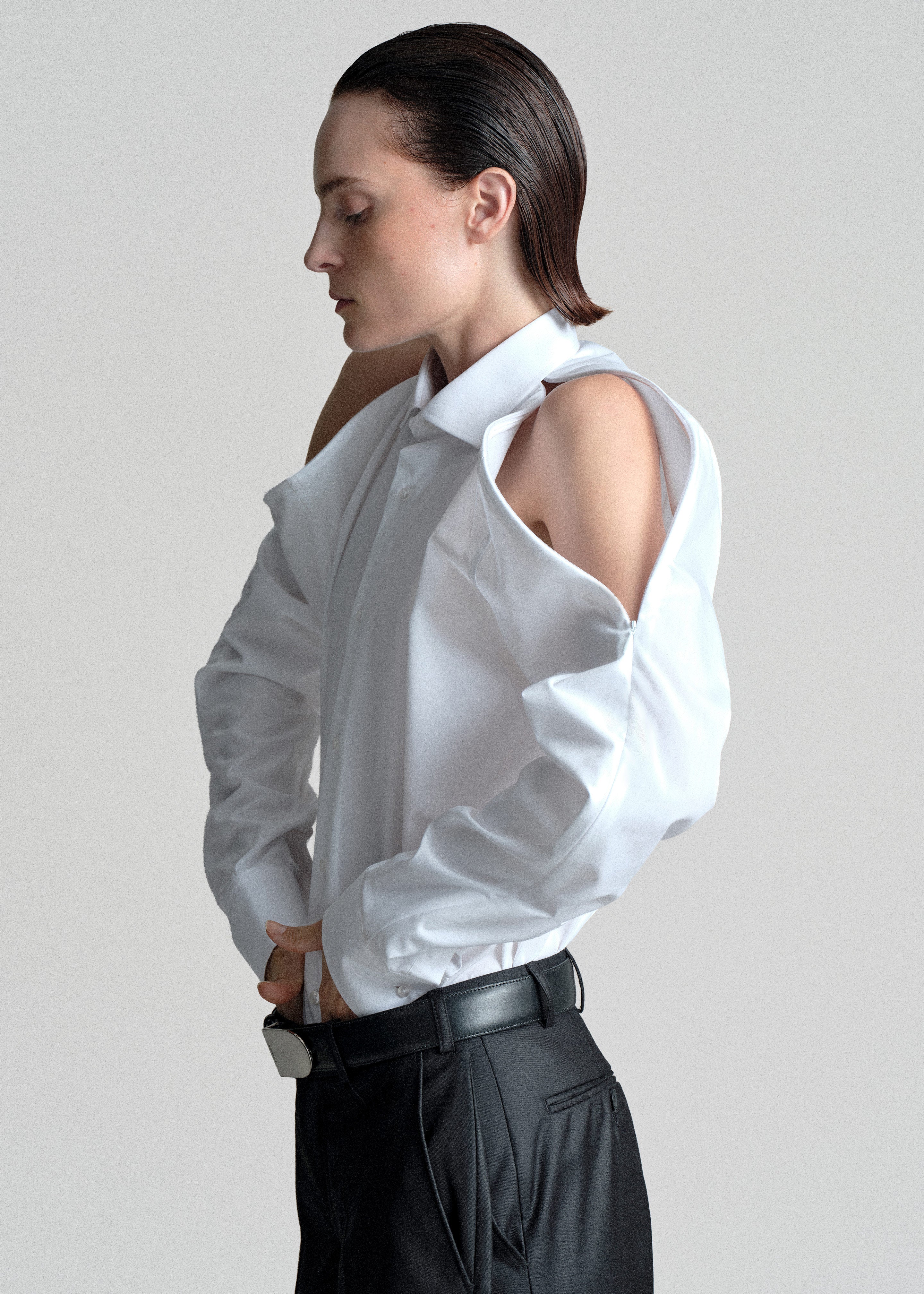 Bettter Zipped Shirt - White - Image 3