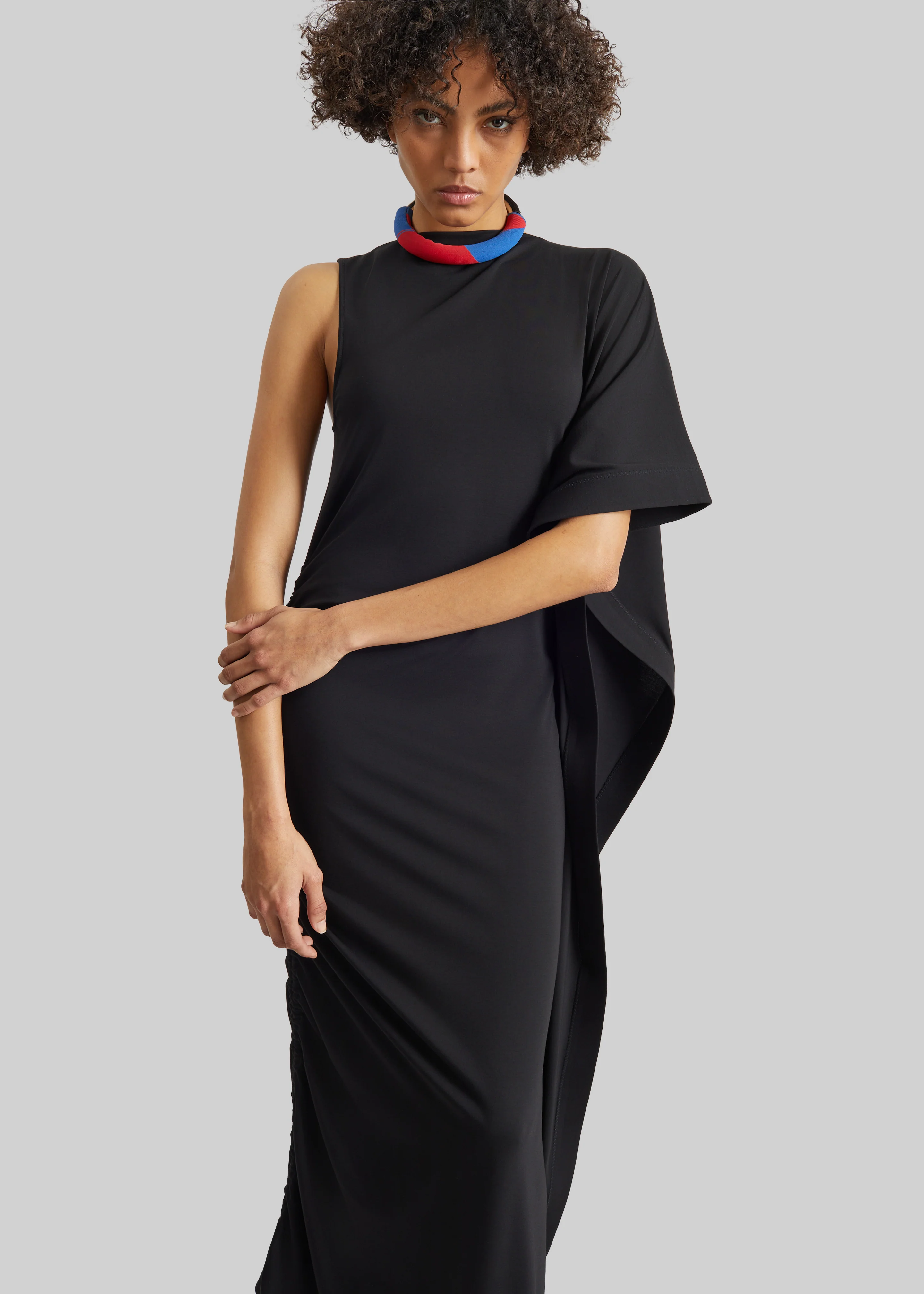 Bevza Black On Black Dress - Black - Image 2