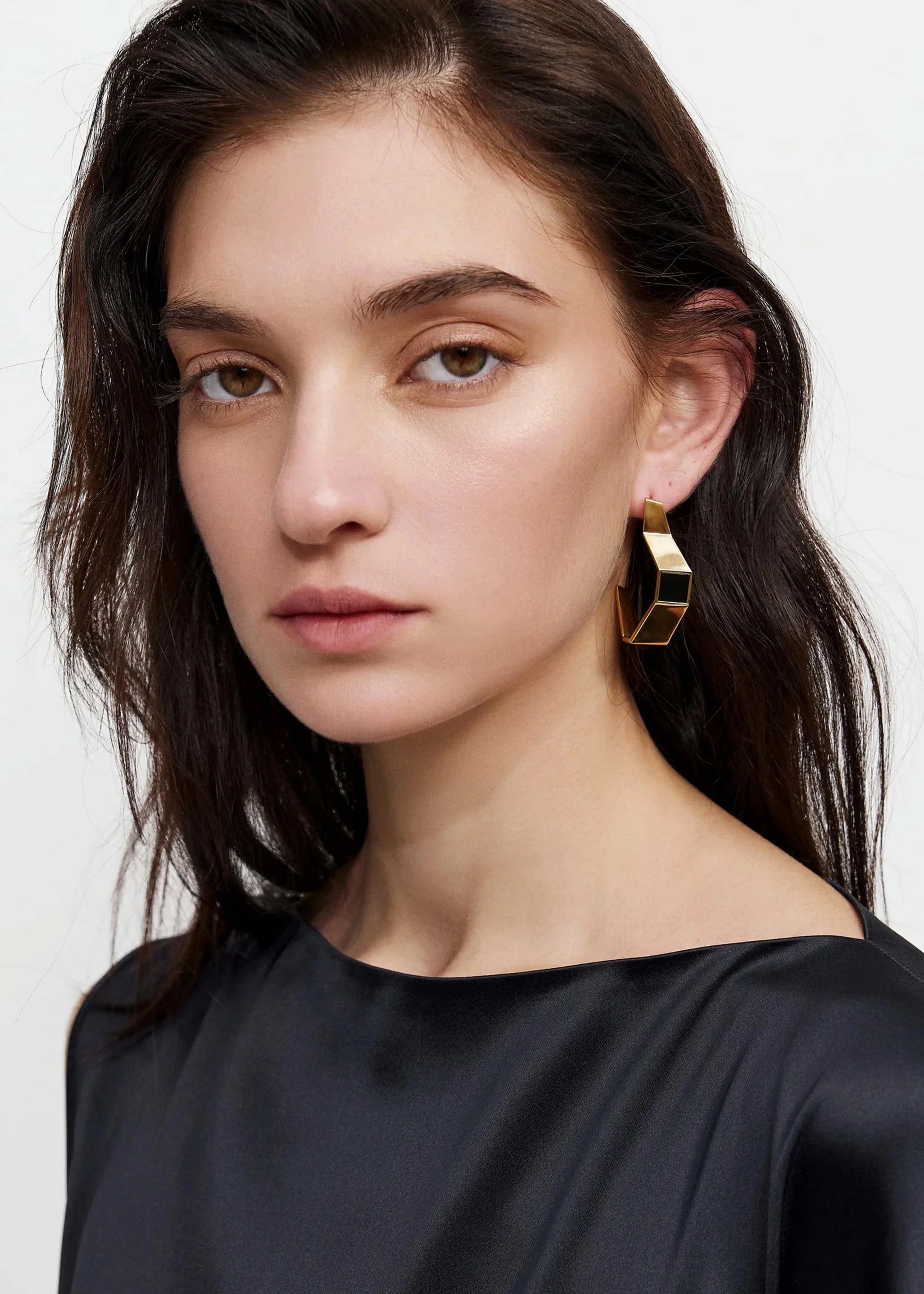 Bevza Broken Shape Earings - Golden - Image 2