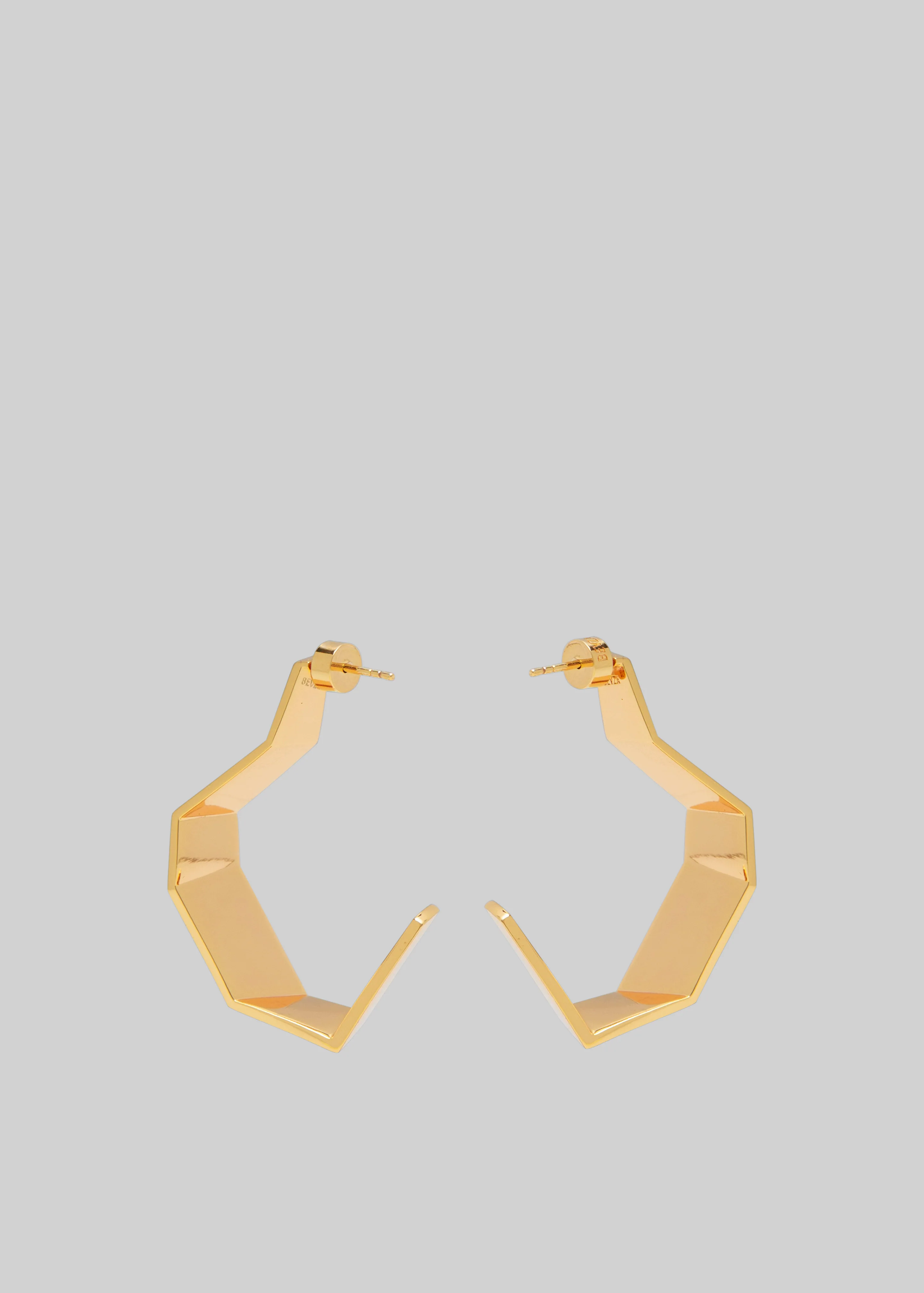 Bevza Broken Shape Earings - Golden - Image 5