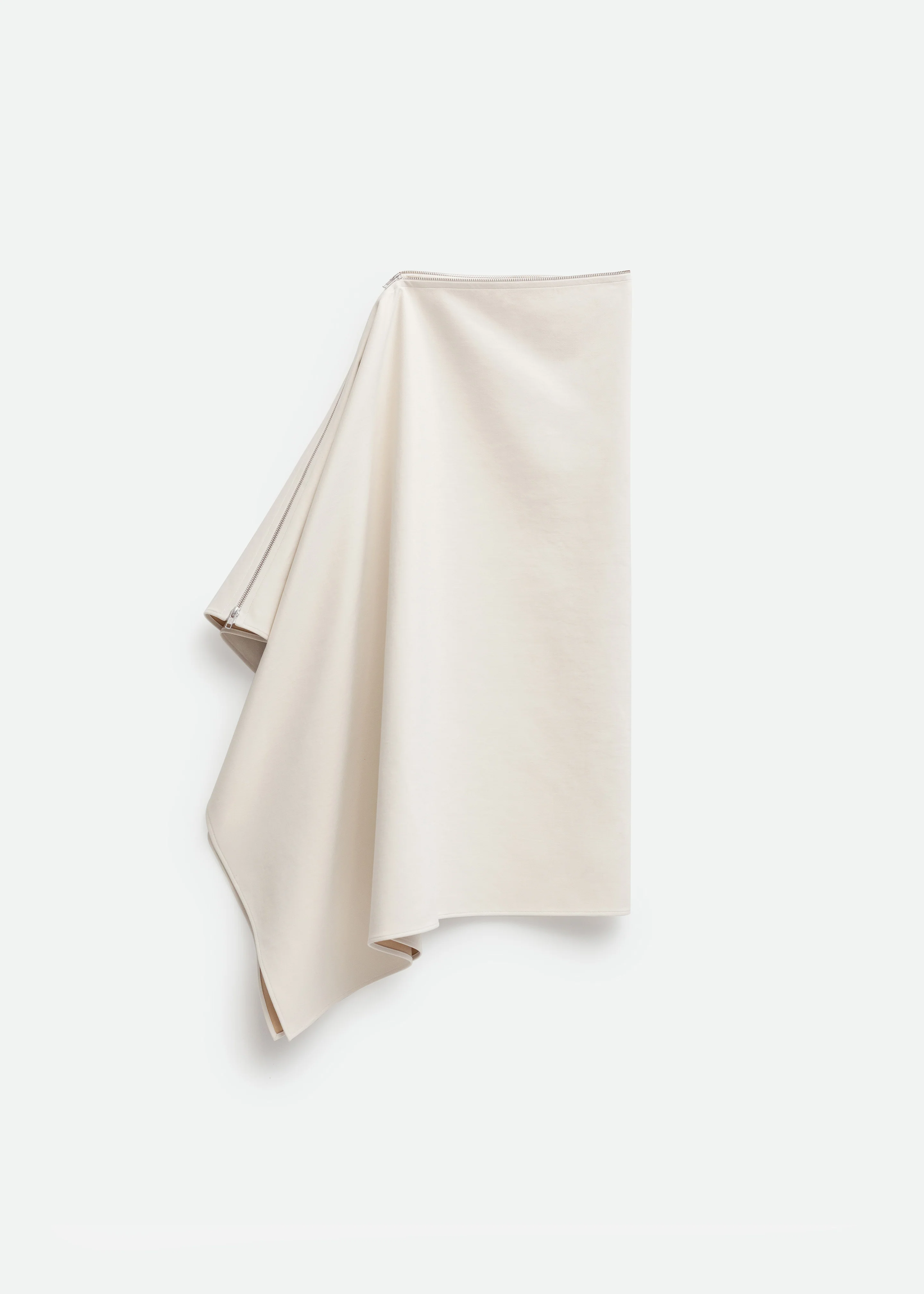 Bevza Canvas Long Skirt - Cream - Image 4