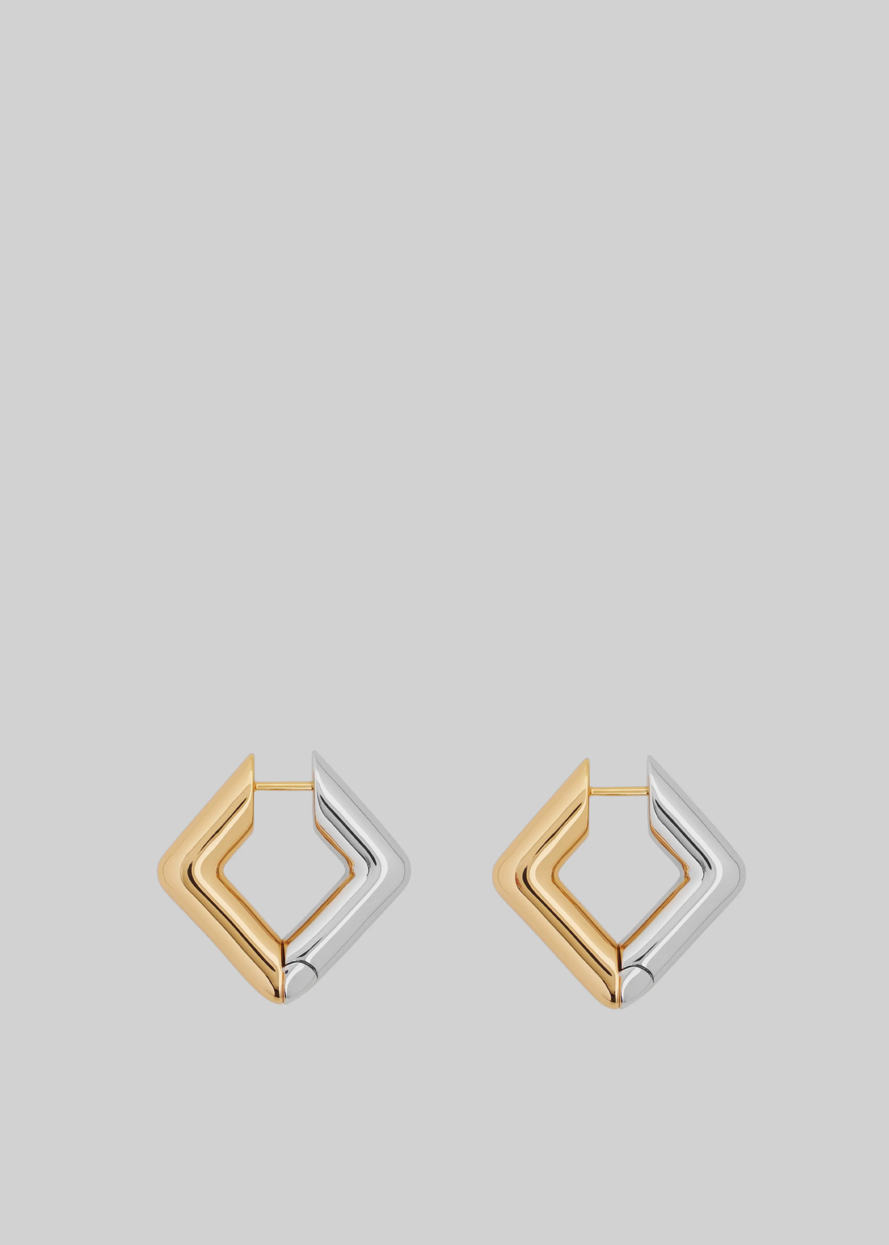 Bevza Square Earrings - Golden/Silver - Image 3