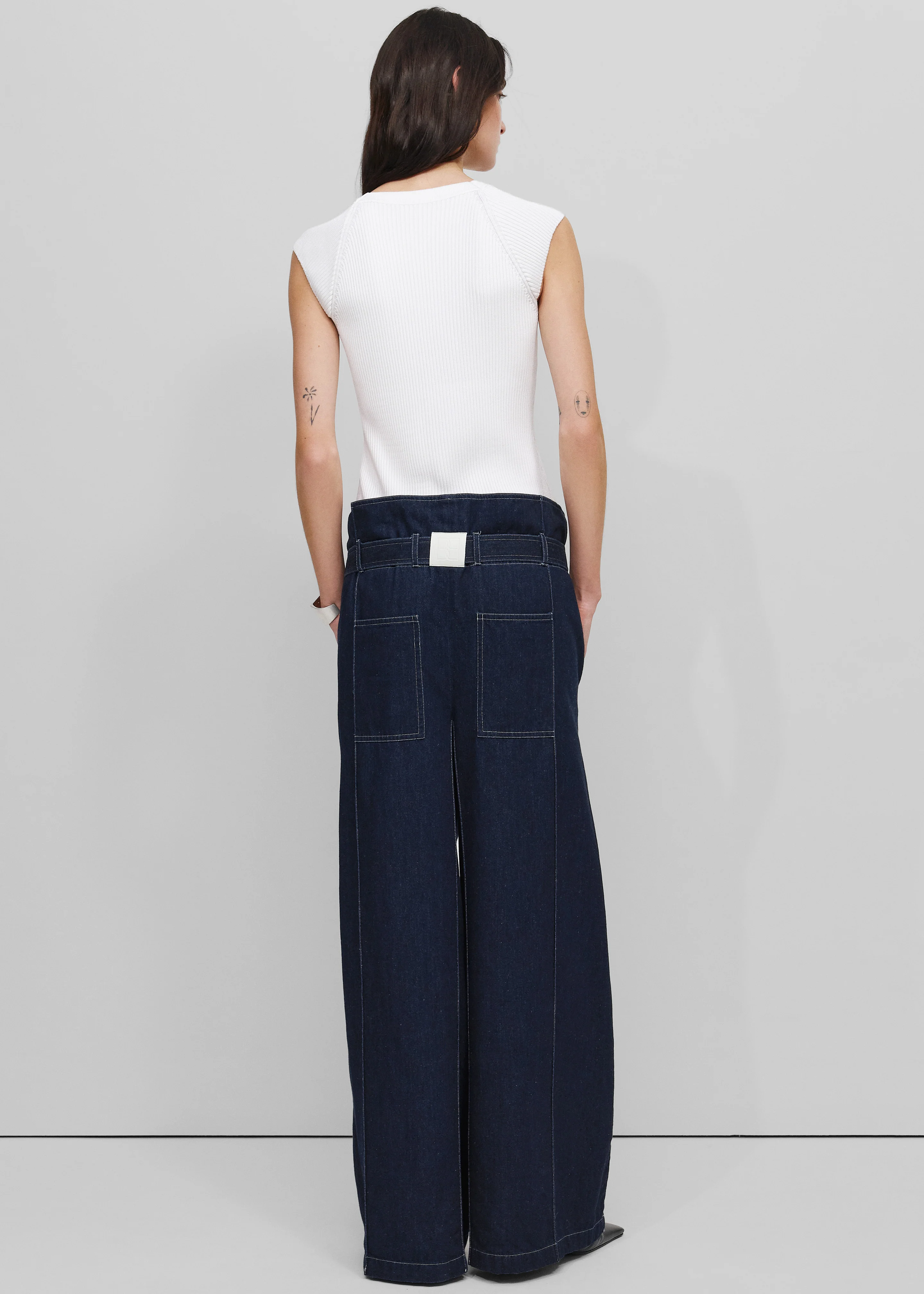 Bevza Square Jeans - Navy - Image 5
