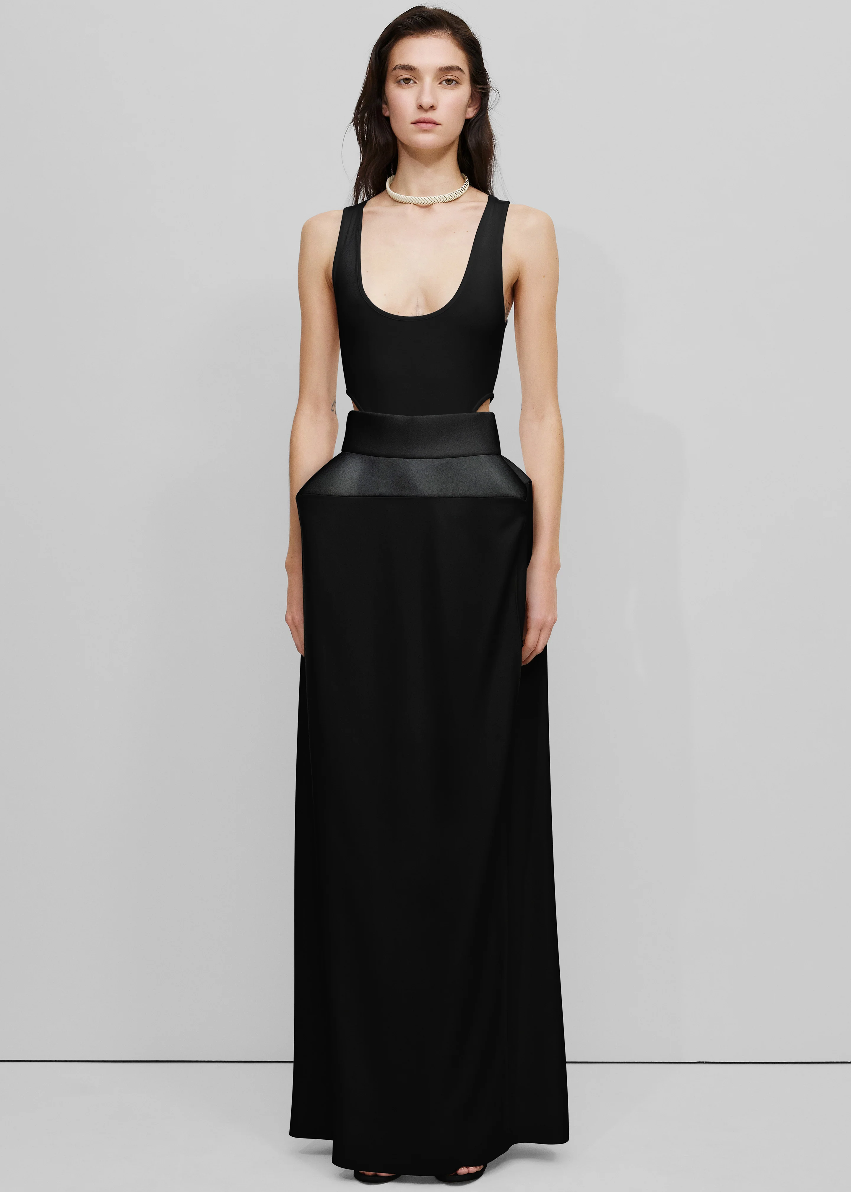 Bevza Structured Skirt - Black - Image 3