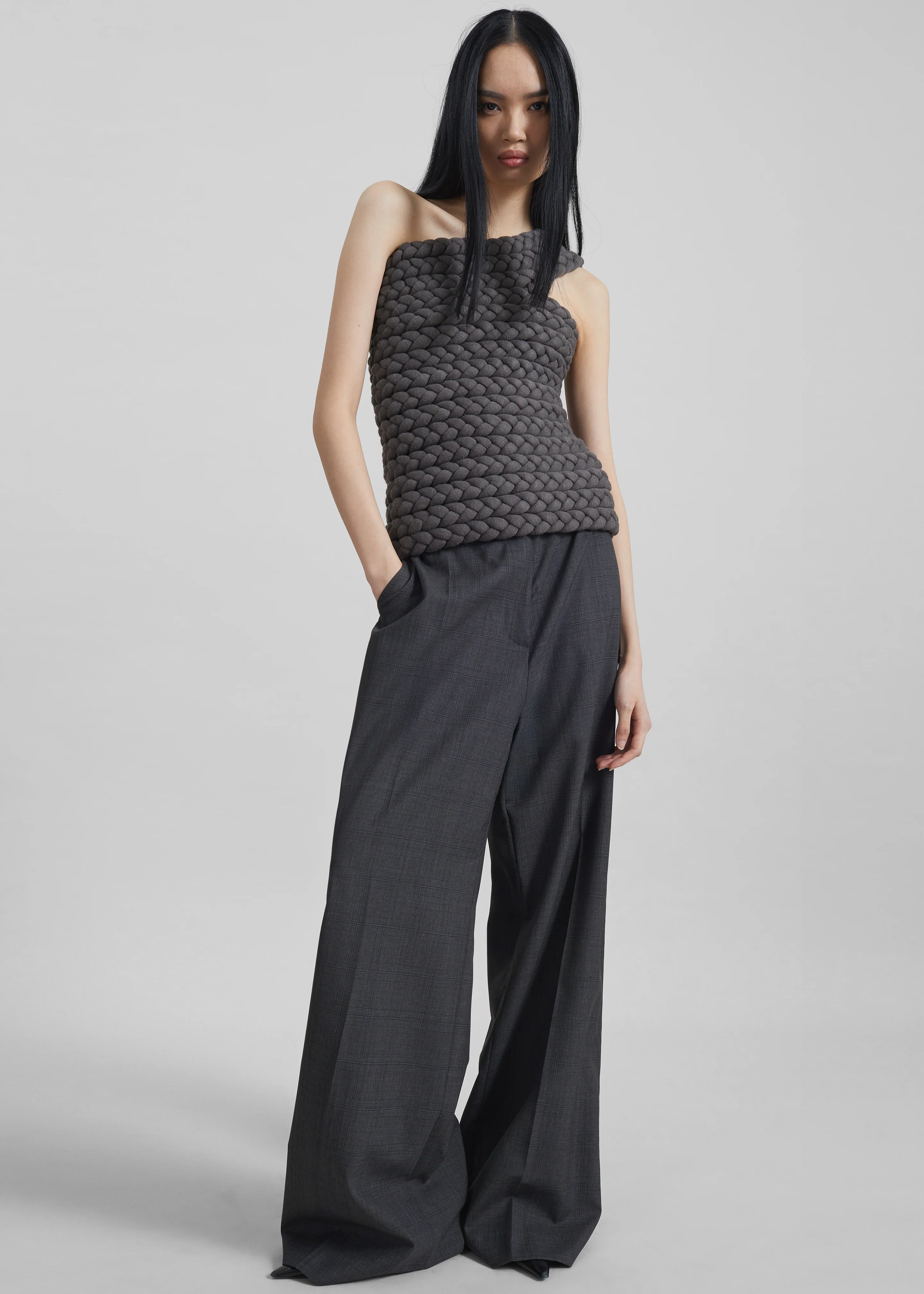 Bevza Tisto Top - Dark Grey - Image 4