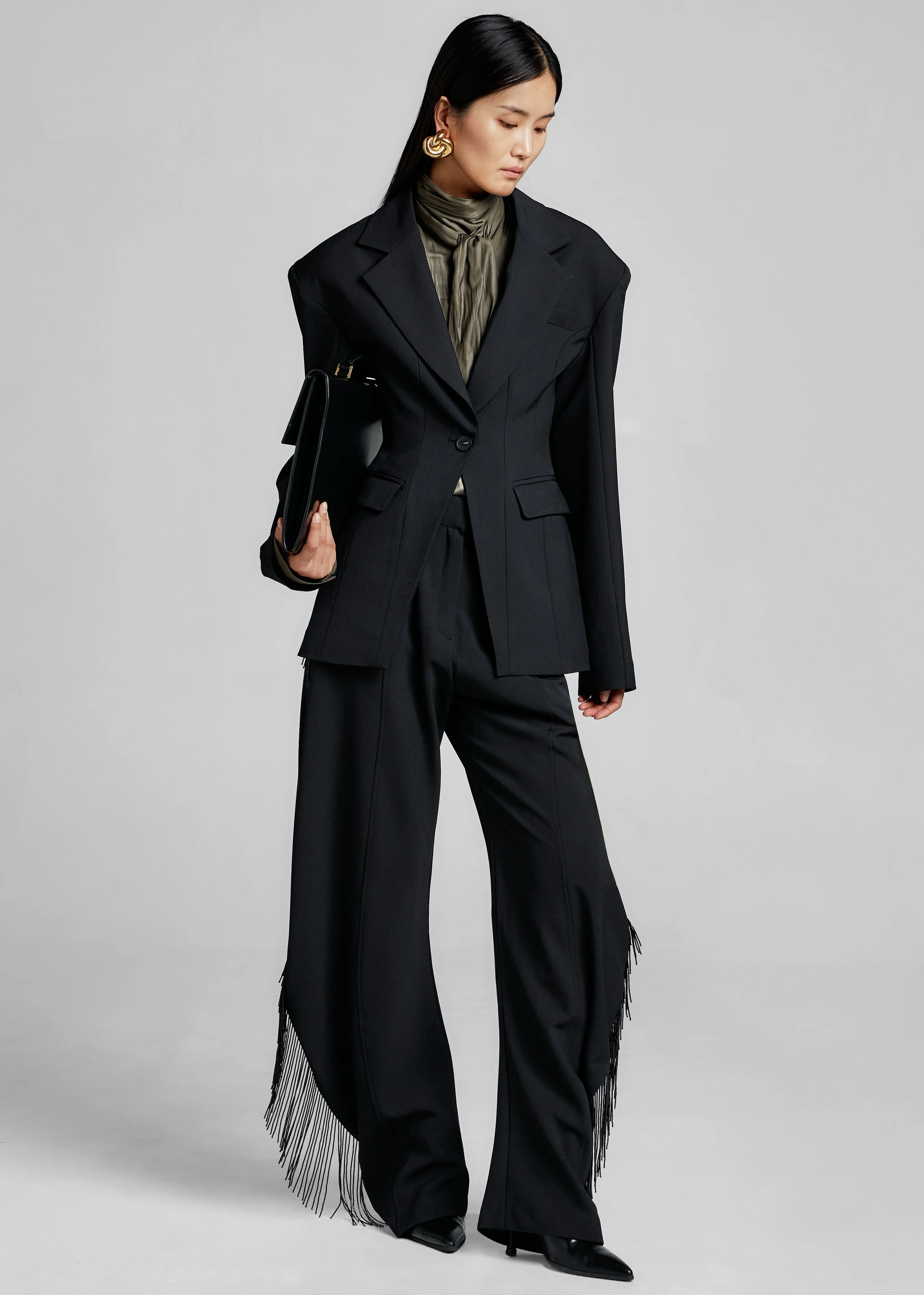 Bianca Hourglass Blazer - Black