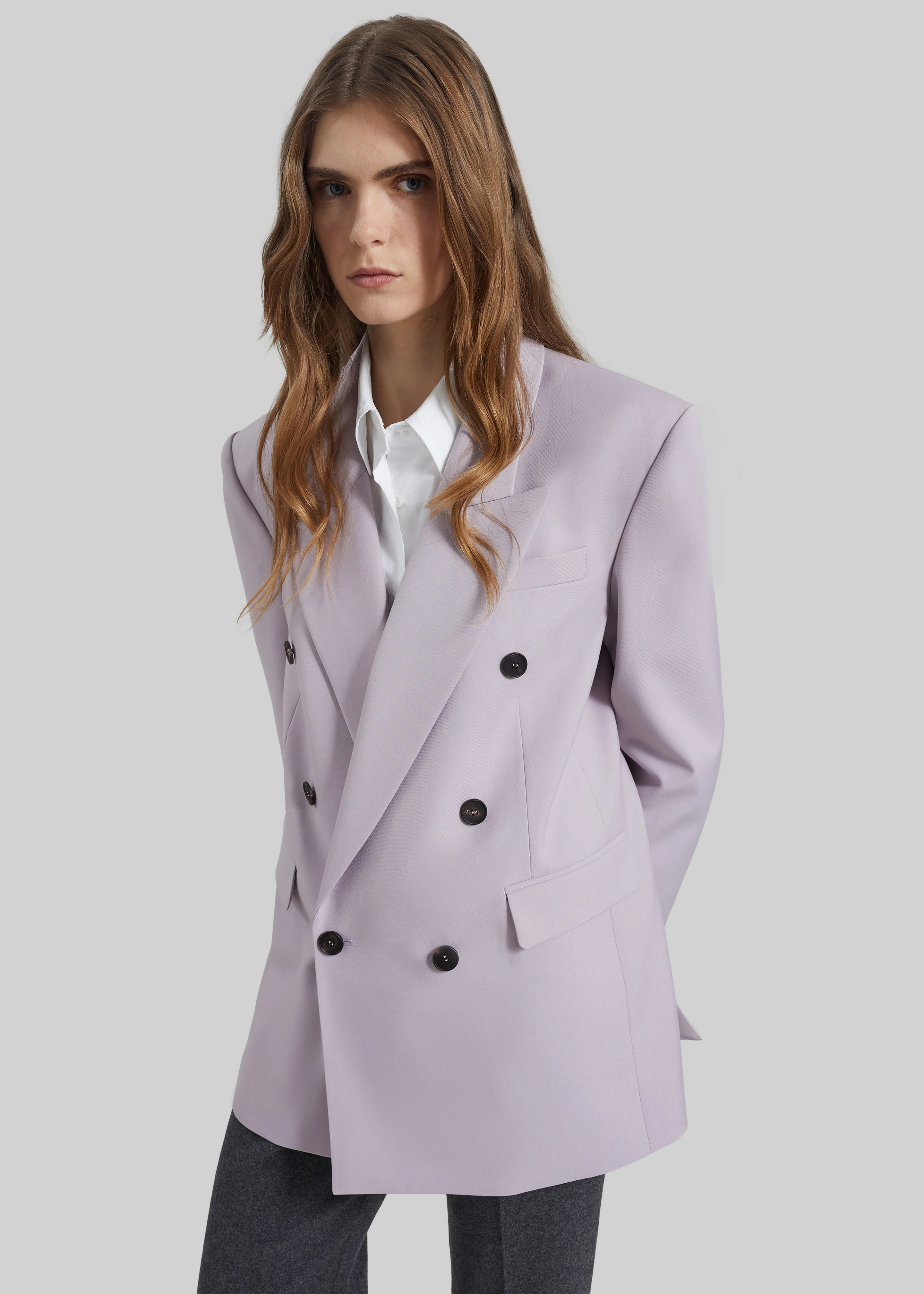 Bielsa Double Breasted Blazer - Lavender - Image 3