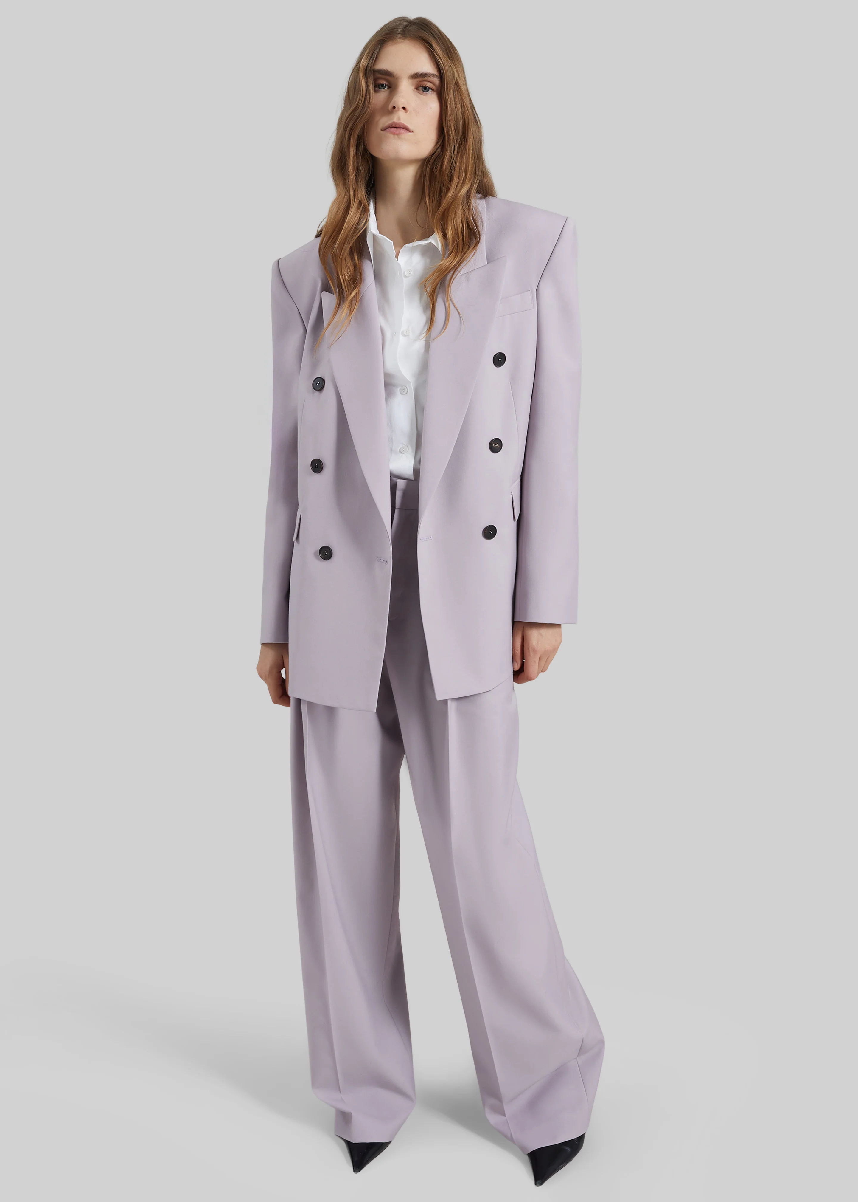Bielsa Pleated Trousers - Lavender - Image 3