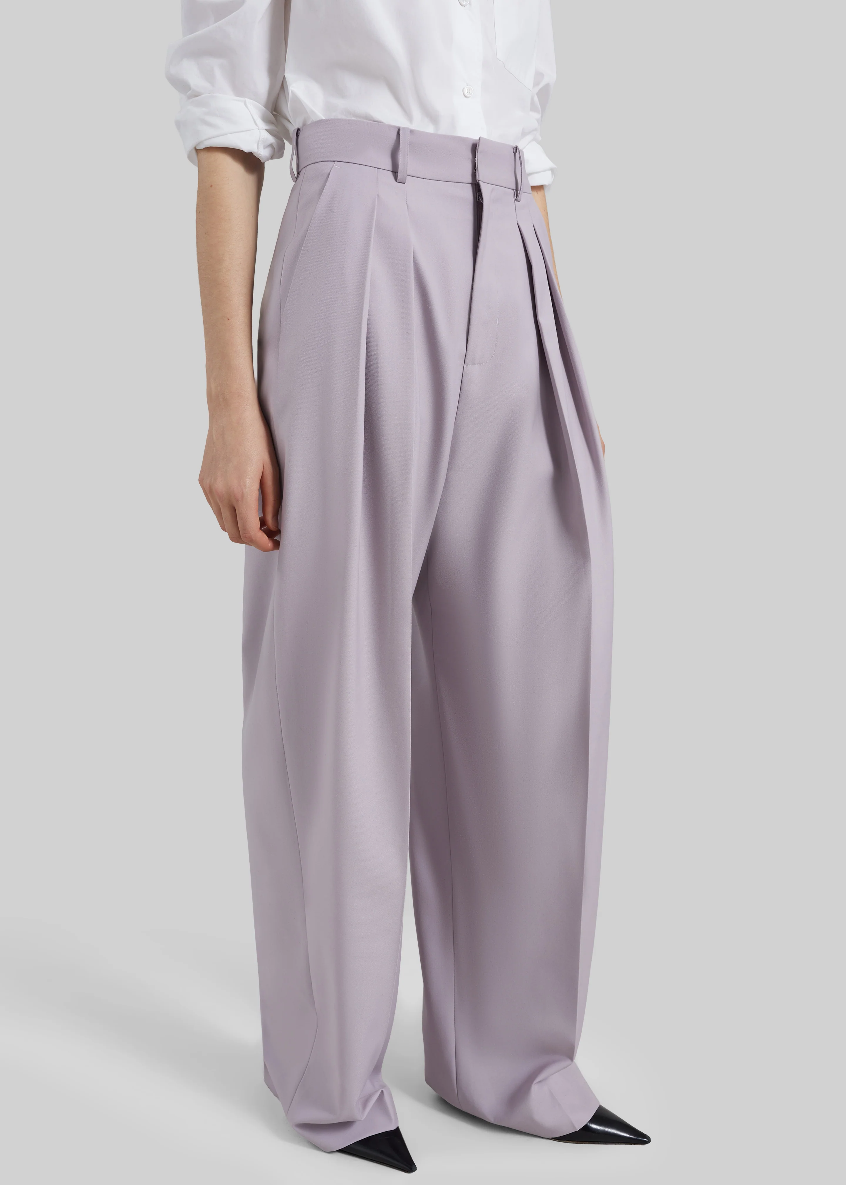 Bielsa Pleated Trousers - Lavender - Image 6