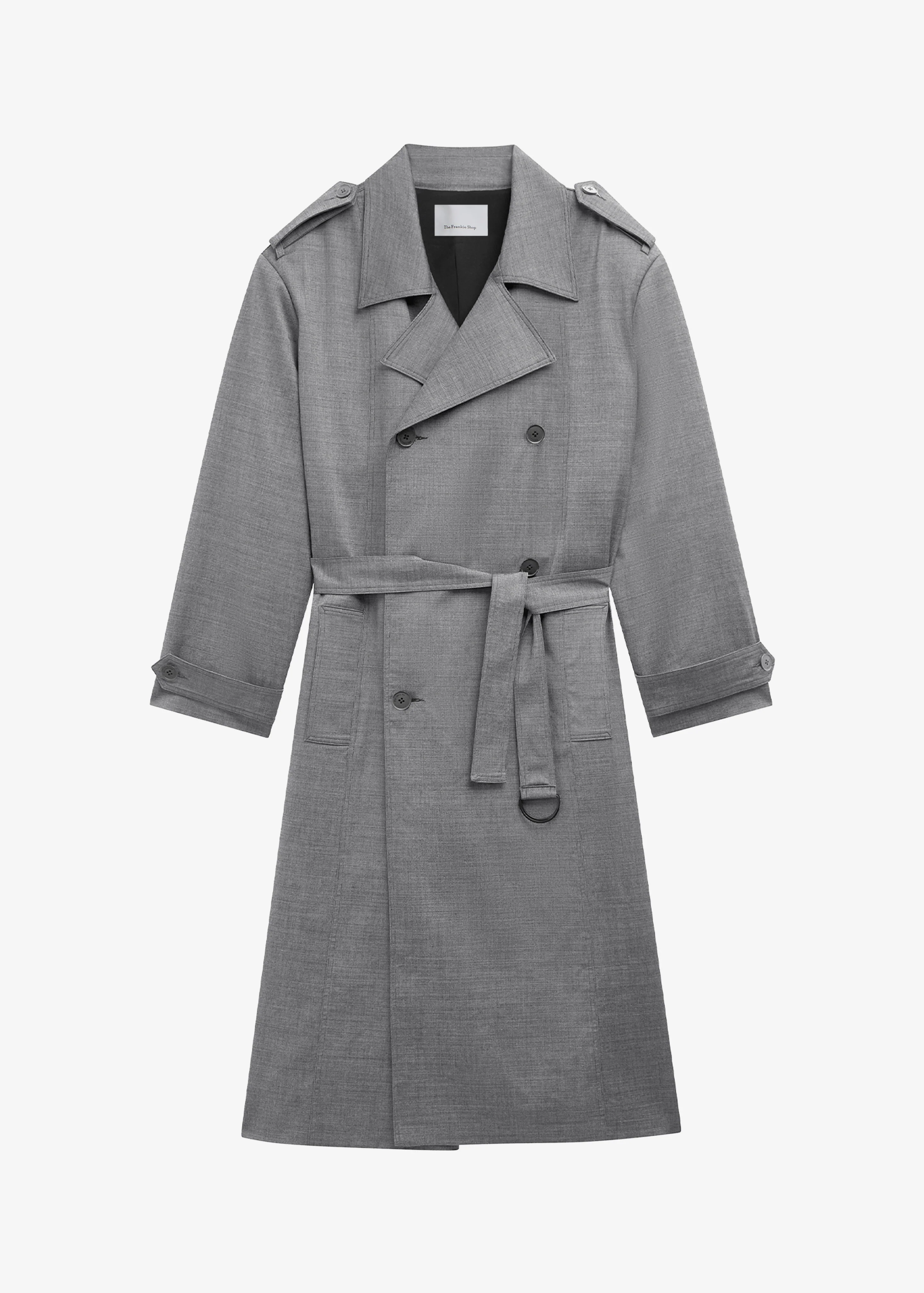 Bleecker Trench Coat - Grey Melange - Image 14