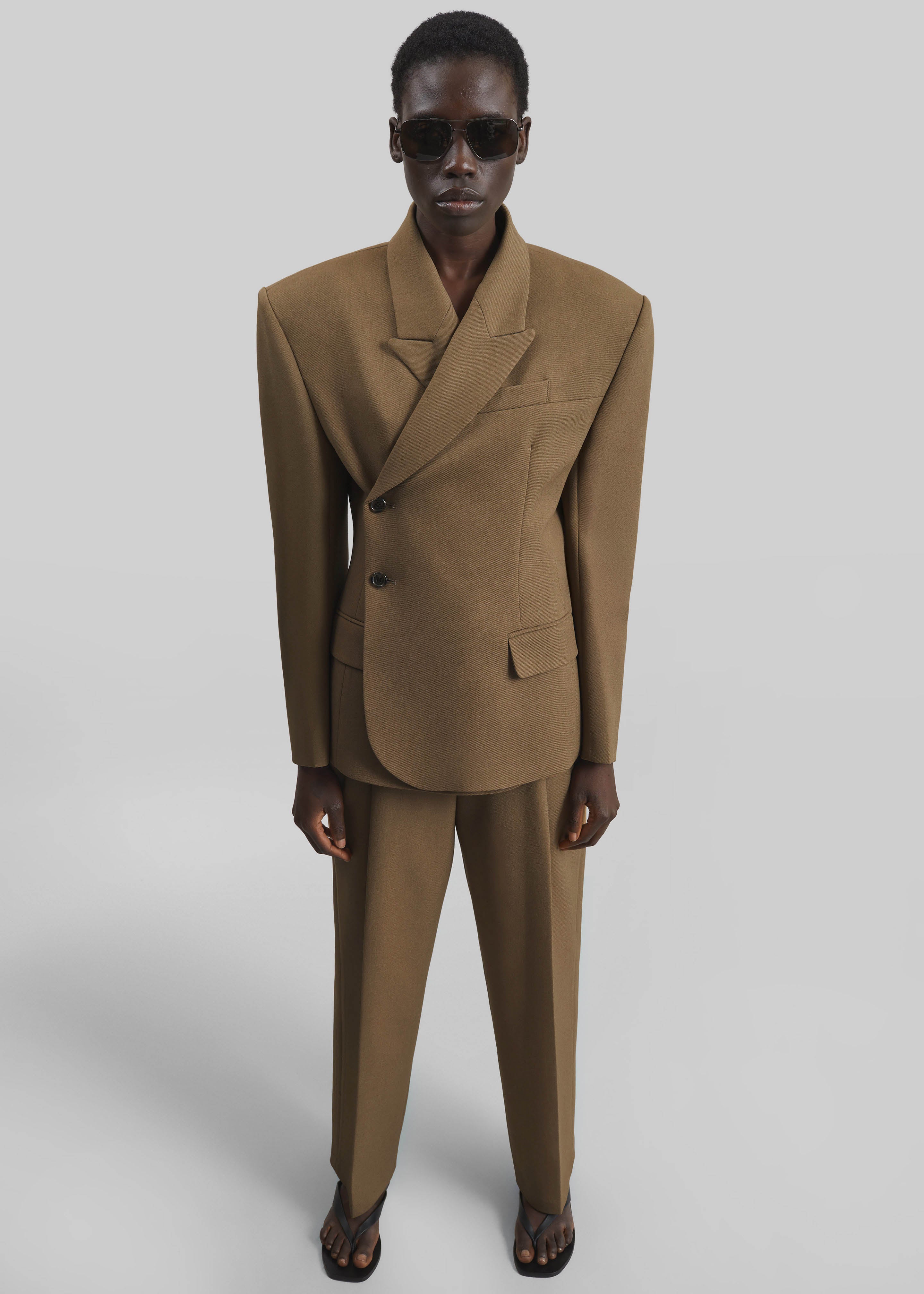 Blerick Belted Trousers - Camel - Image 6