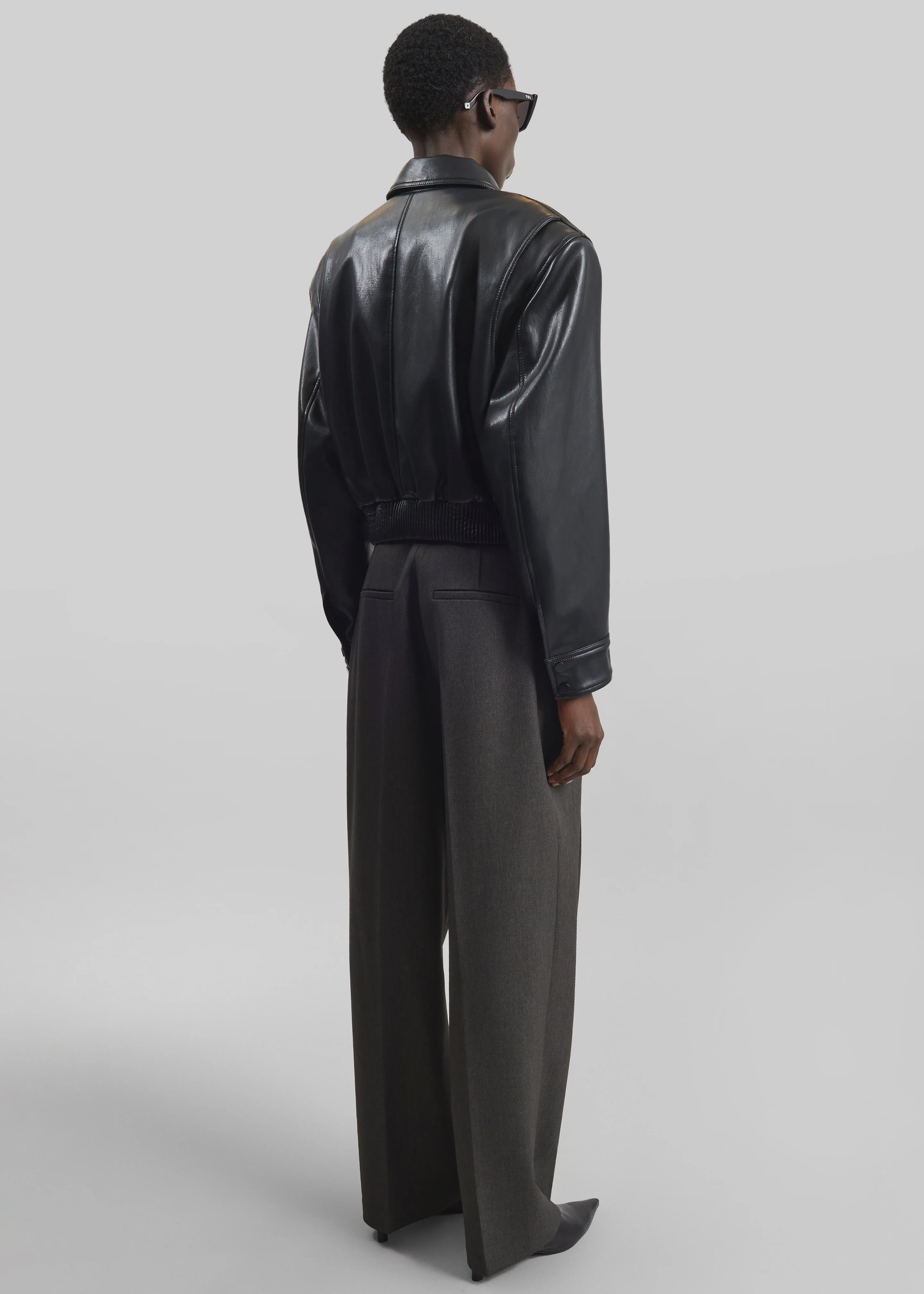Blerick Belted Trousers - Dark Grey - Image 7