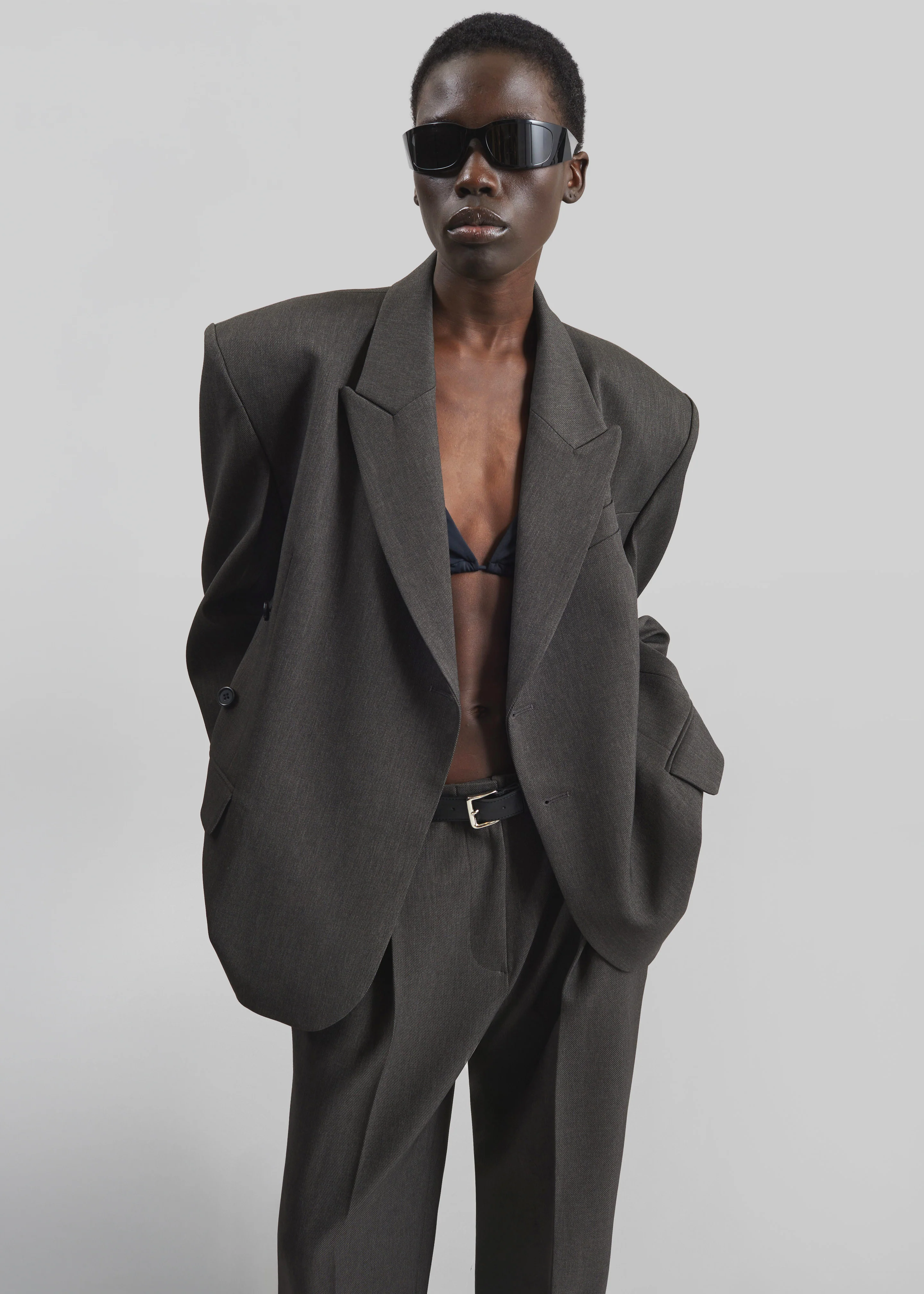 Blerick Crossover Blazer - Dark Grey - Image 2