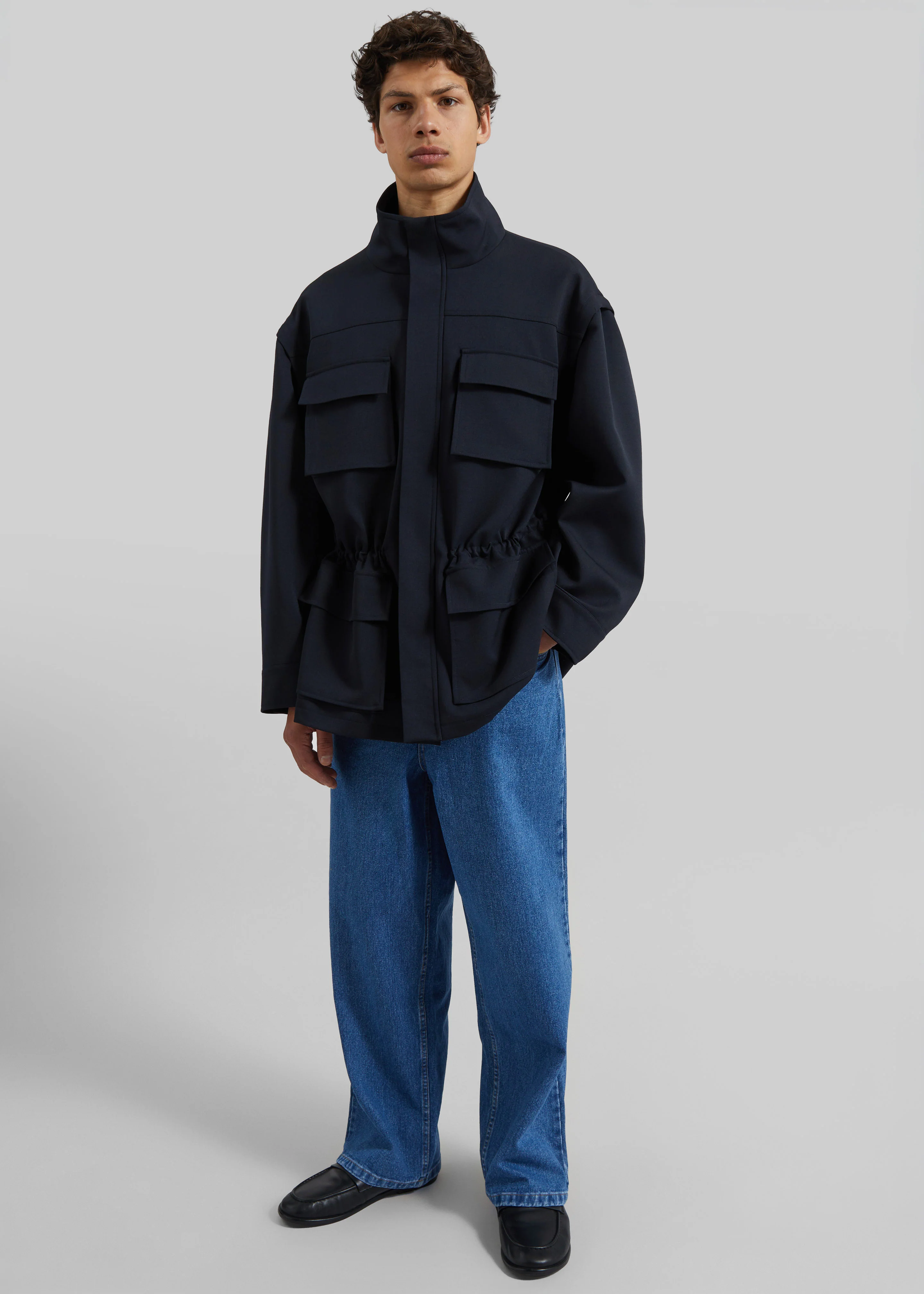 Brannon Cargo Jacket - Navy - Image 2
