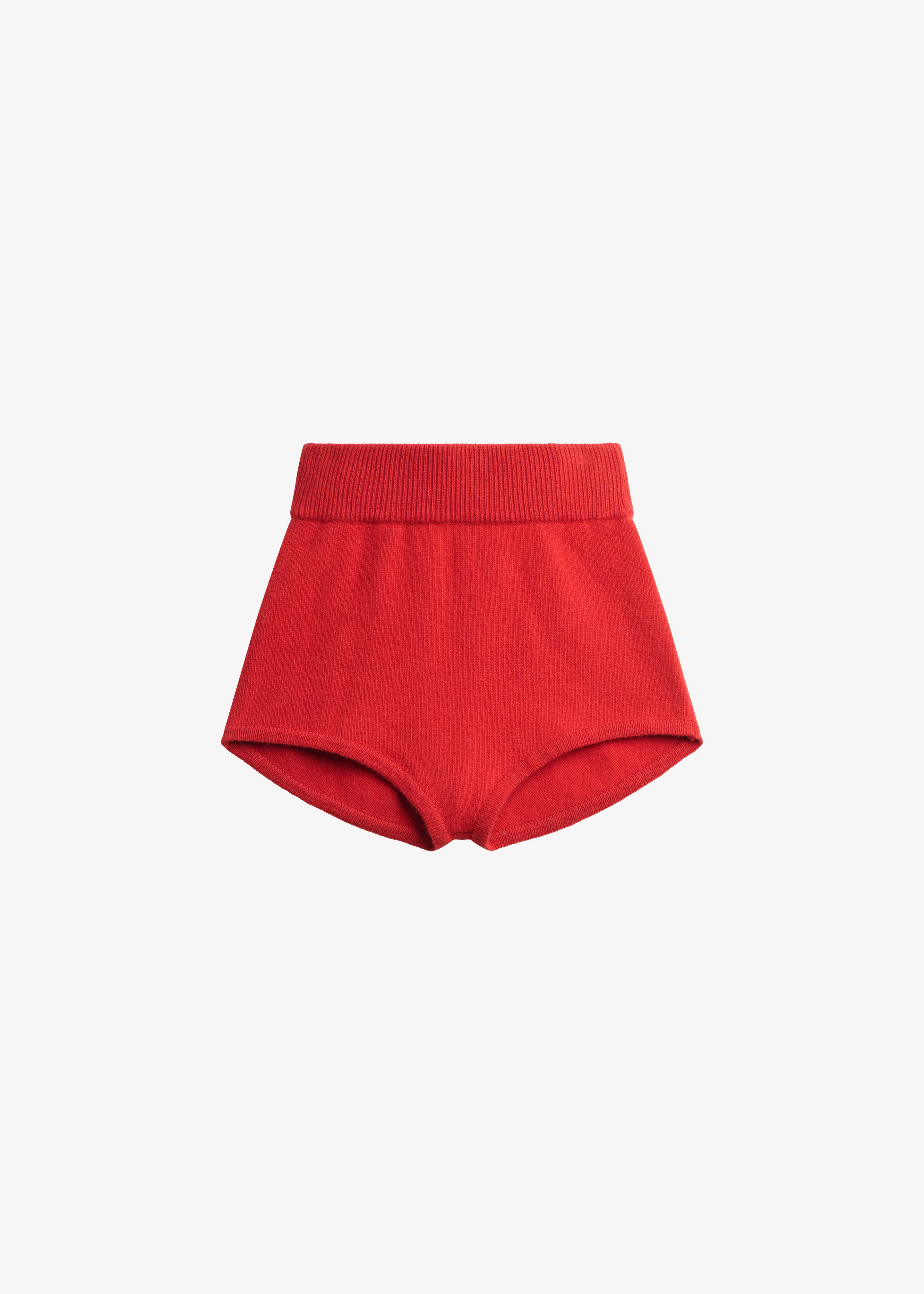 Bresica Knit Hot Pants - Red - Image 7