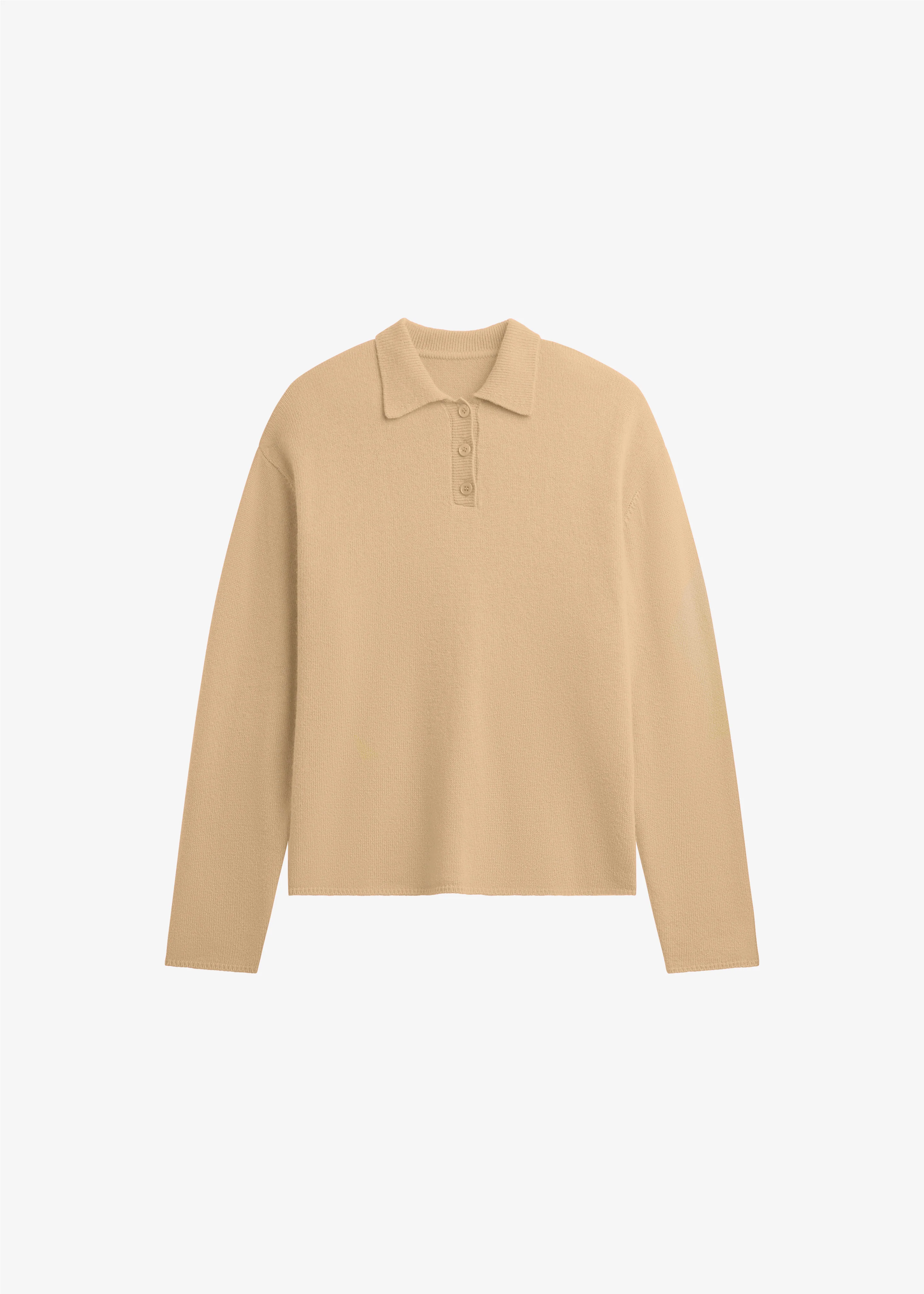 Bresica Knit Polo Sweater - Camel - Image 8