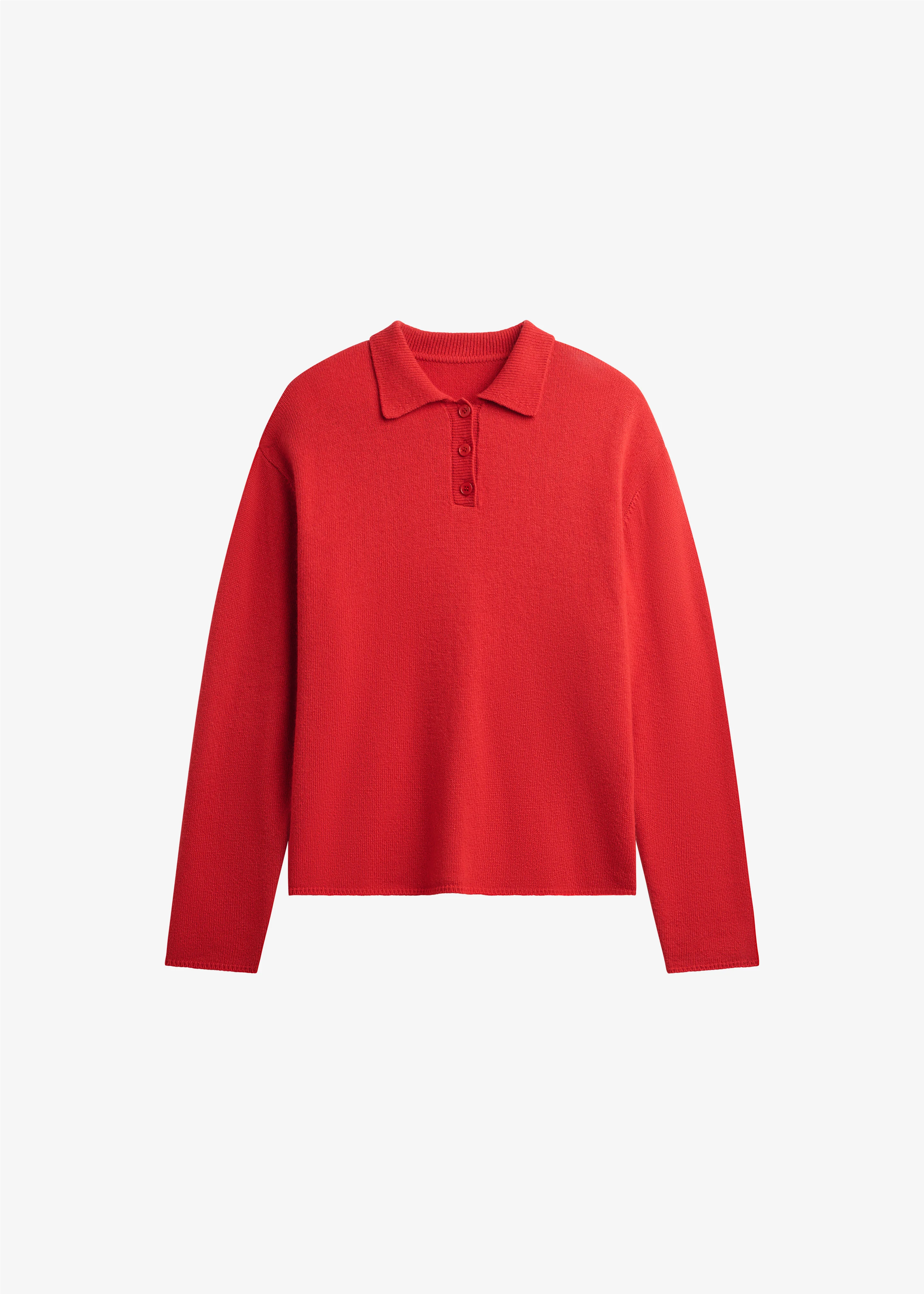 Bresica Knit Polo Sweater - Red - Image 9