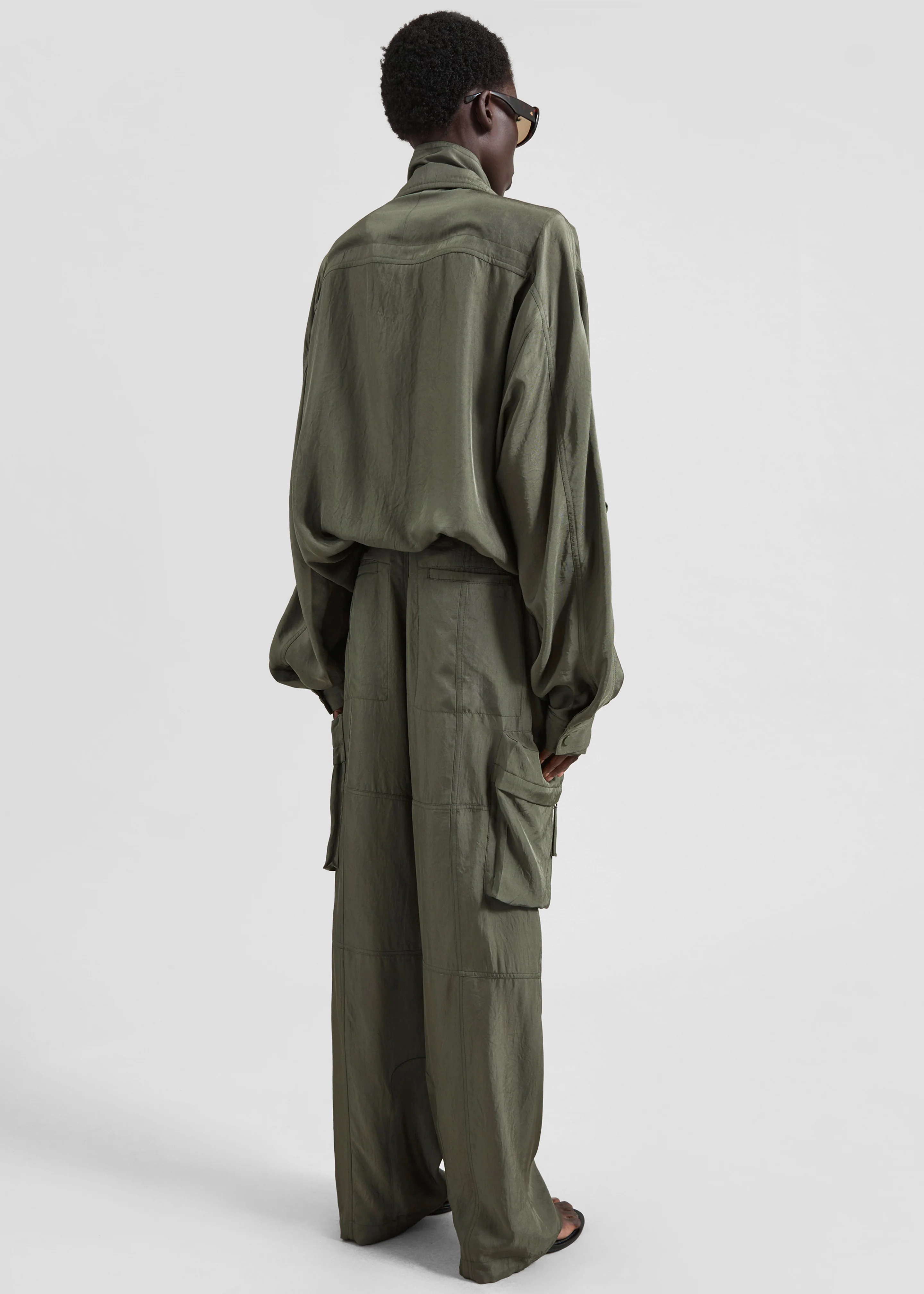 Breya Fluid Jacket - Moss Green - Image 9