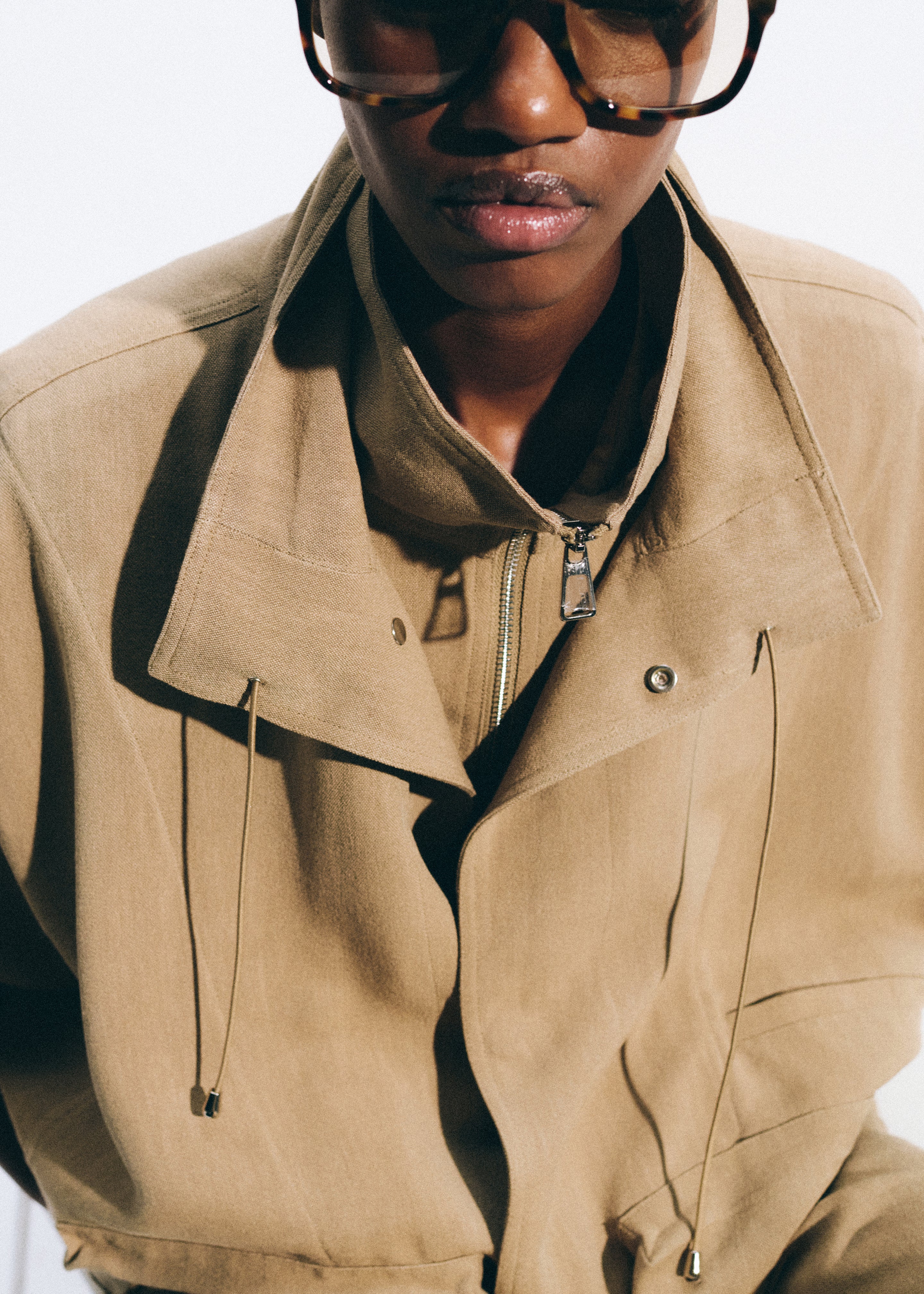 Breya Linen Fluid Jacket - Camel - Image 4