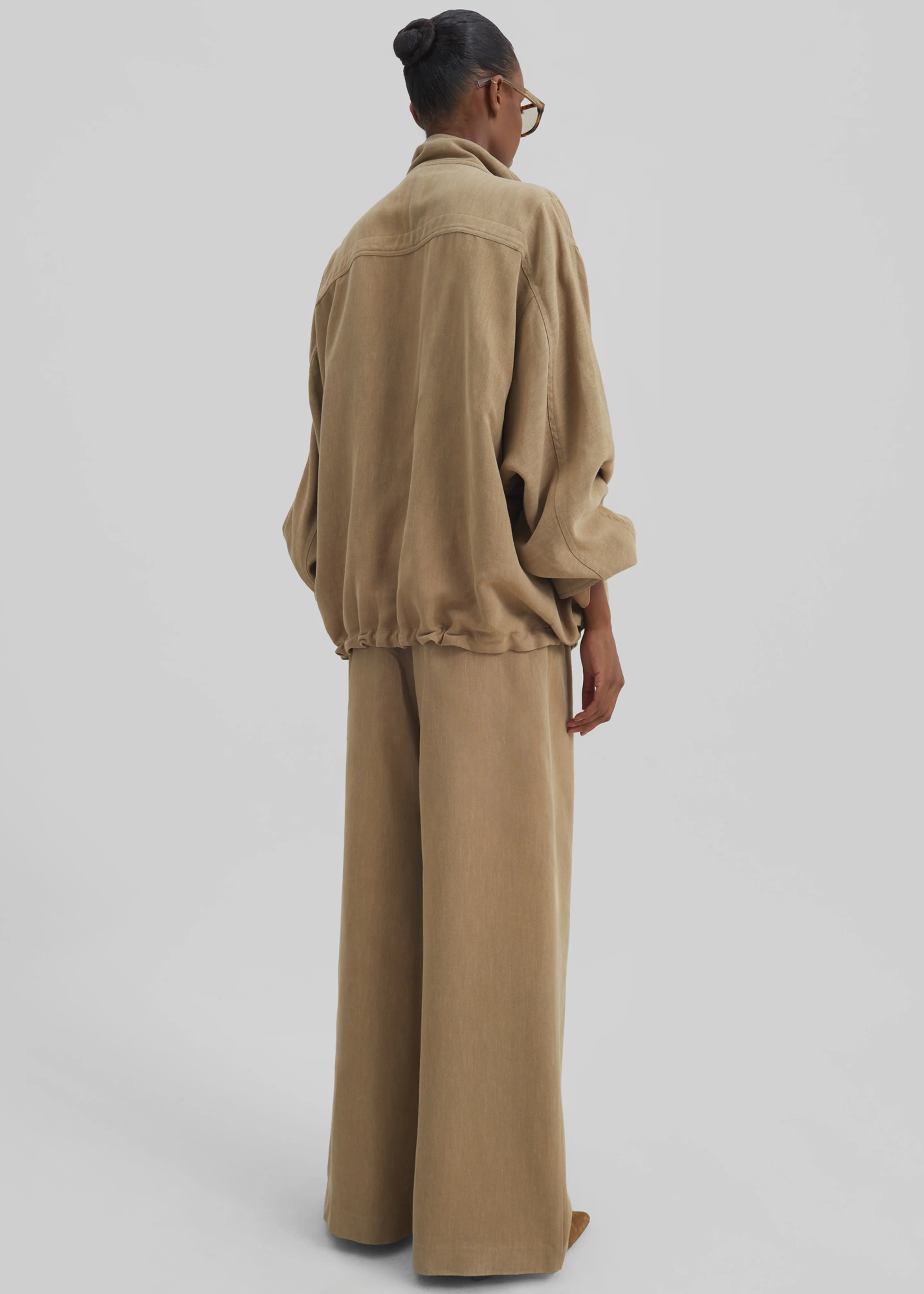 Breya Linen Fluid Jacket - Camel - Image 8