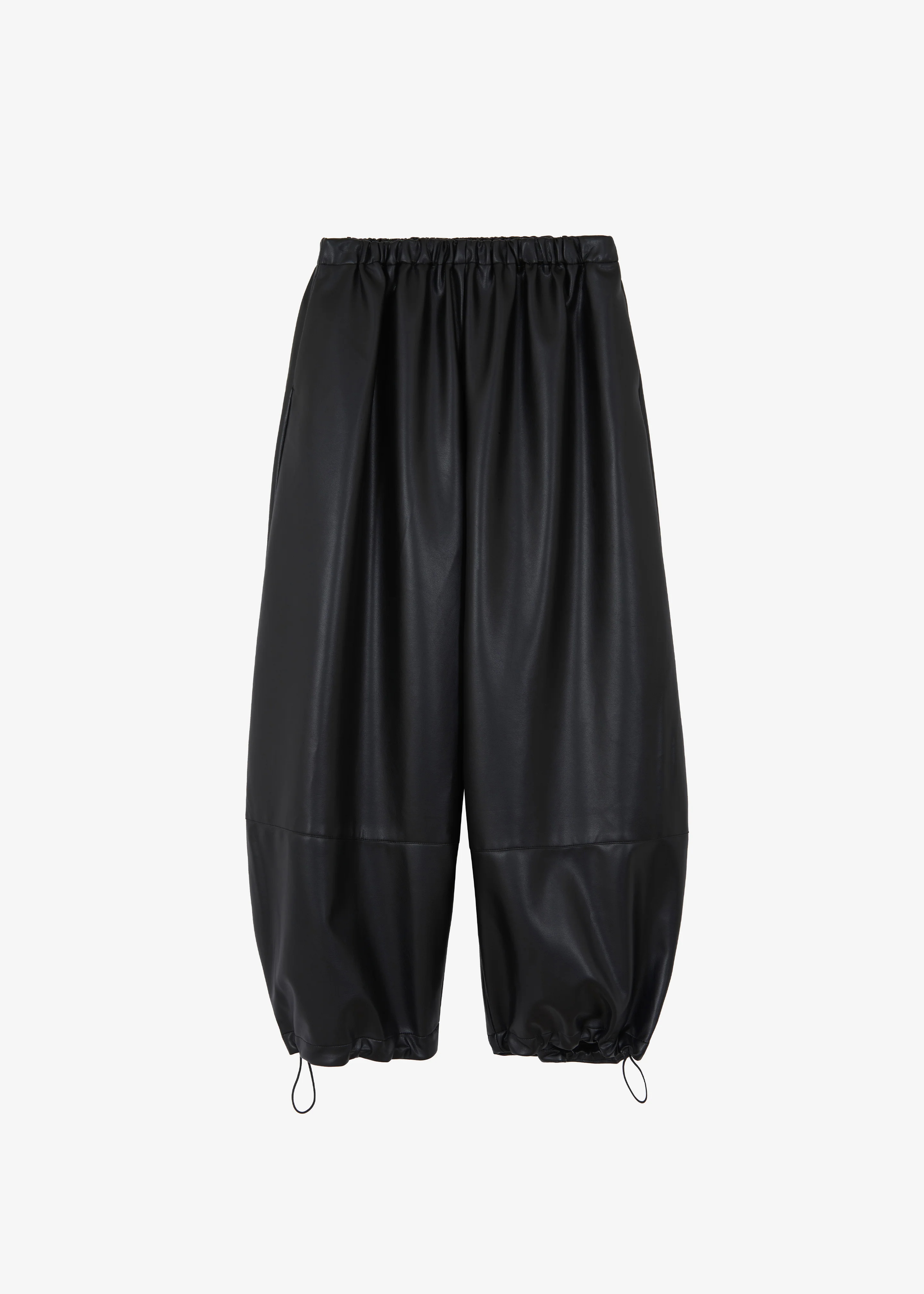 Briar Faux Leather Balloon Pants - Black - Image 13
