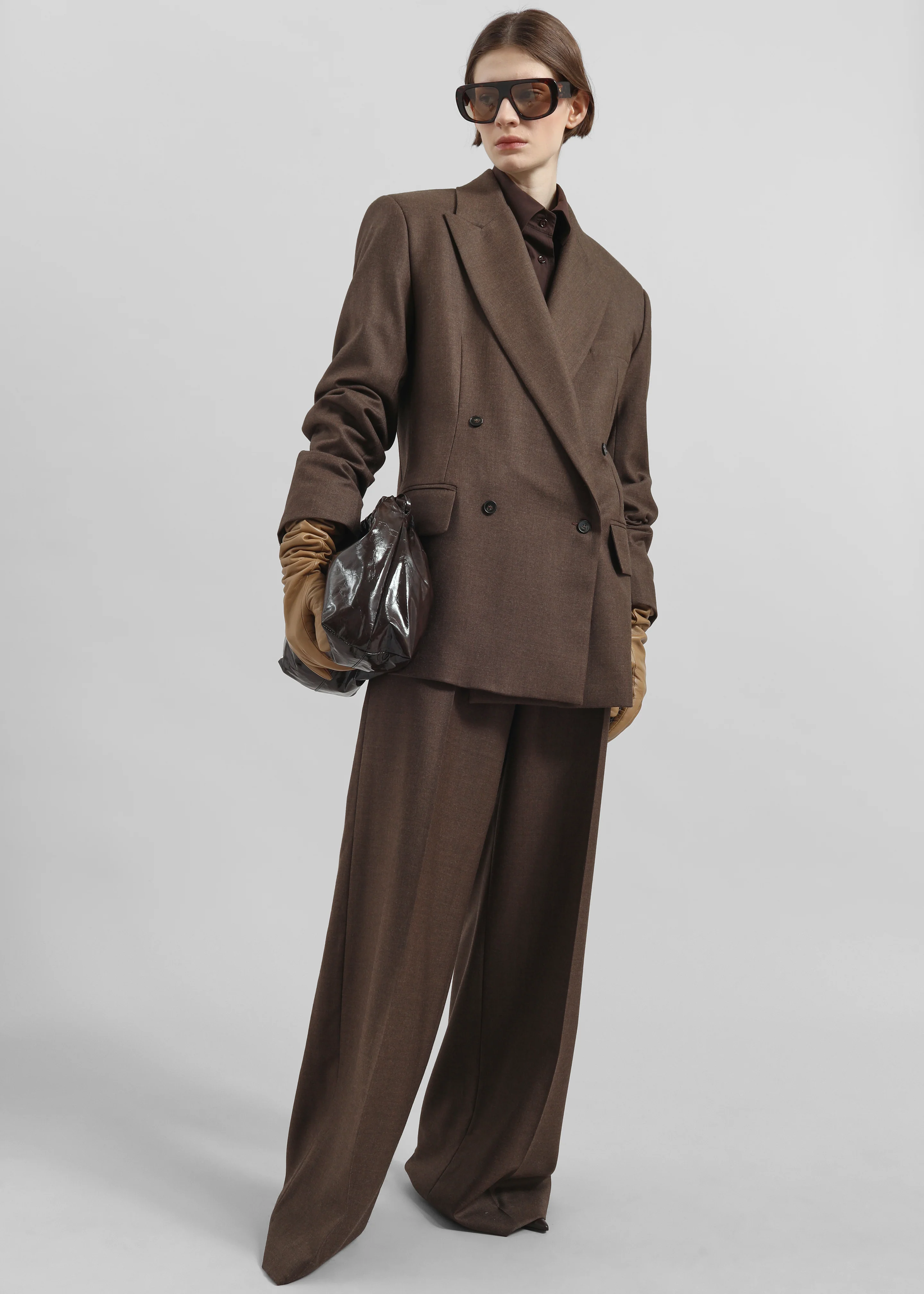 Brickell Flannel Trousers - Mocha - Image 4