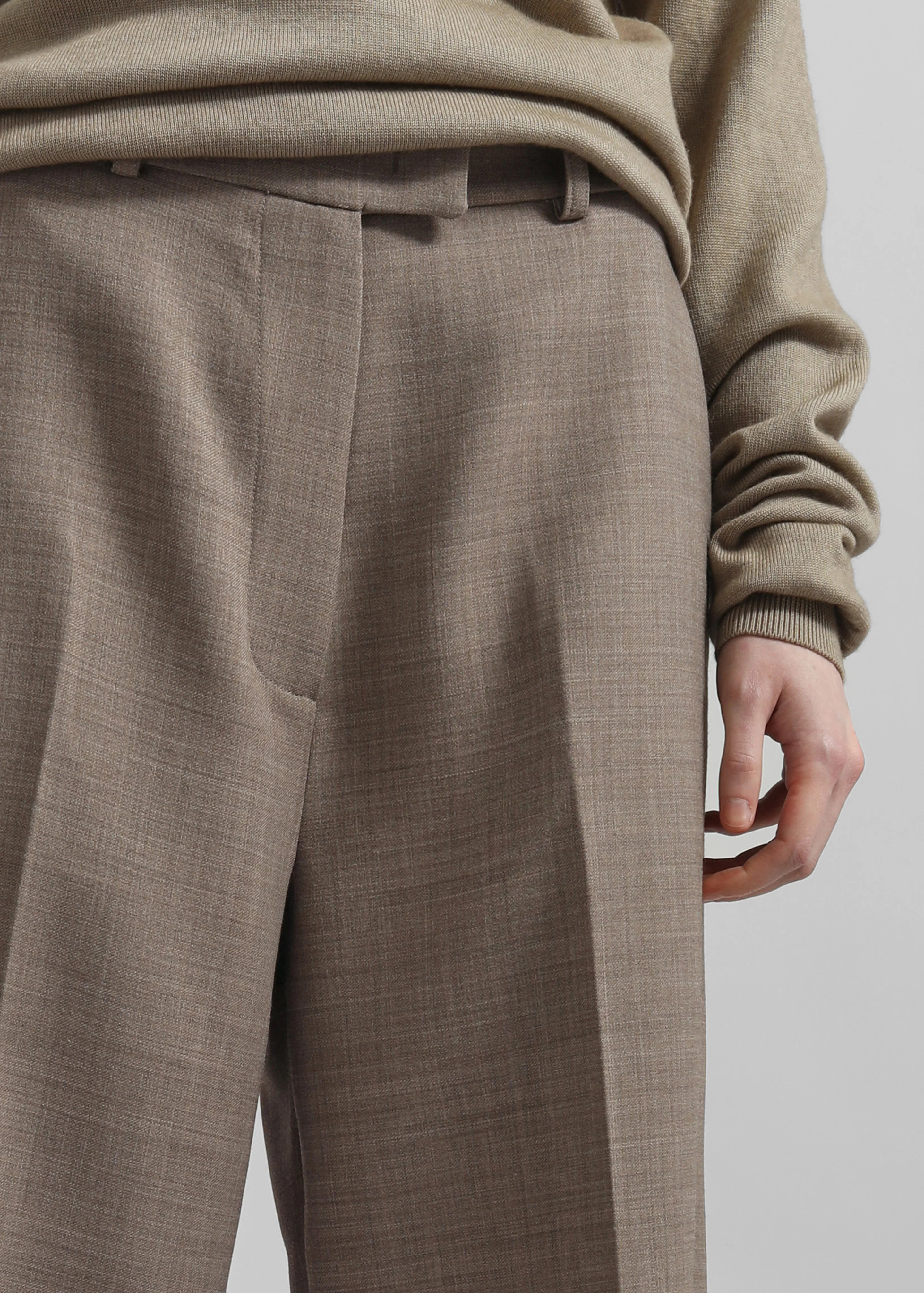 Brickell Trousers - Taupe Melange - Image 3