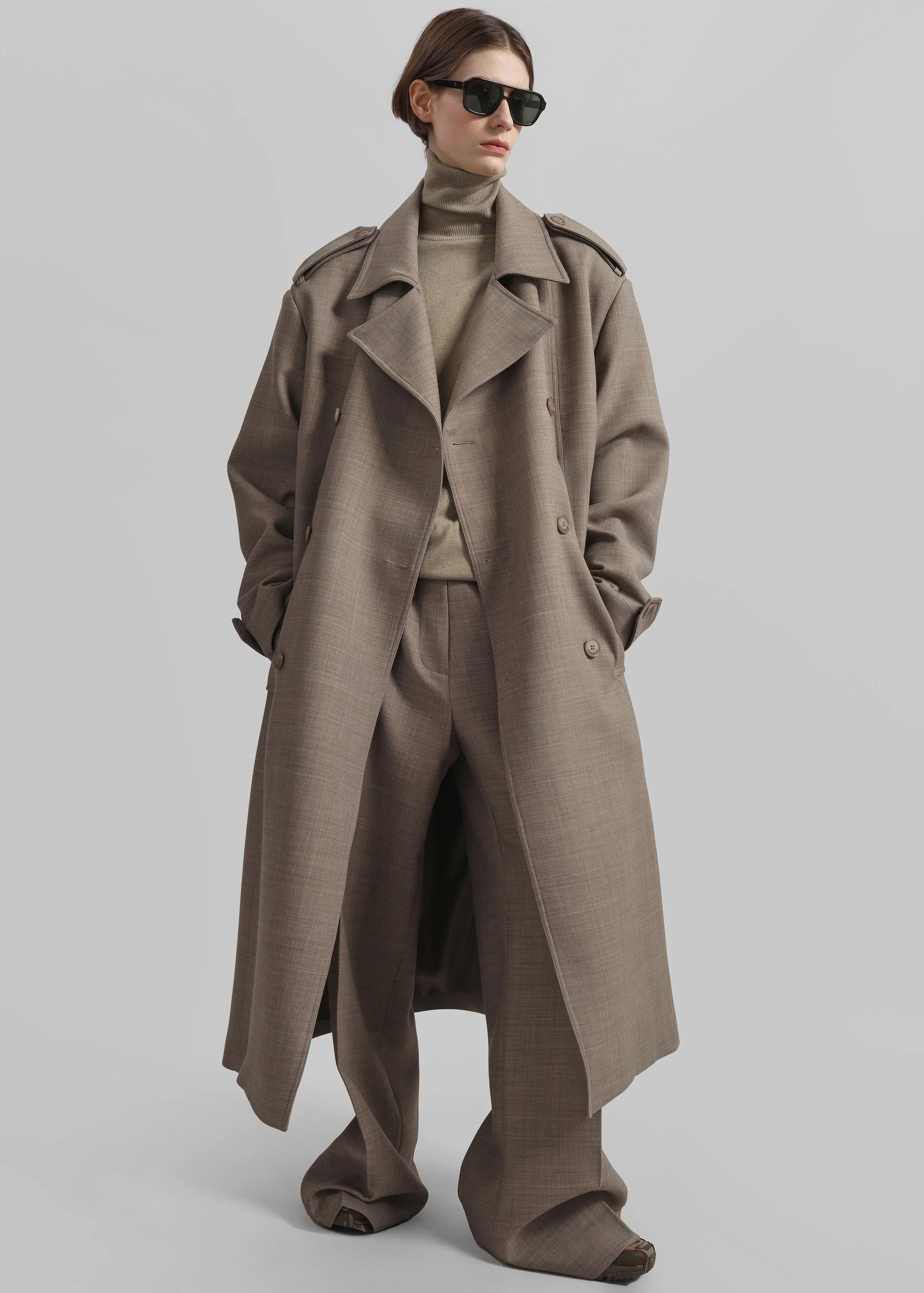 Brickell Trousers - Taupe Melange - Image 4