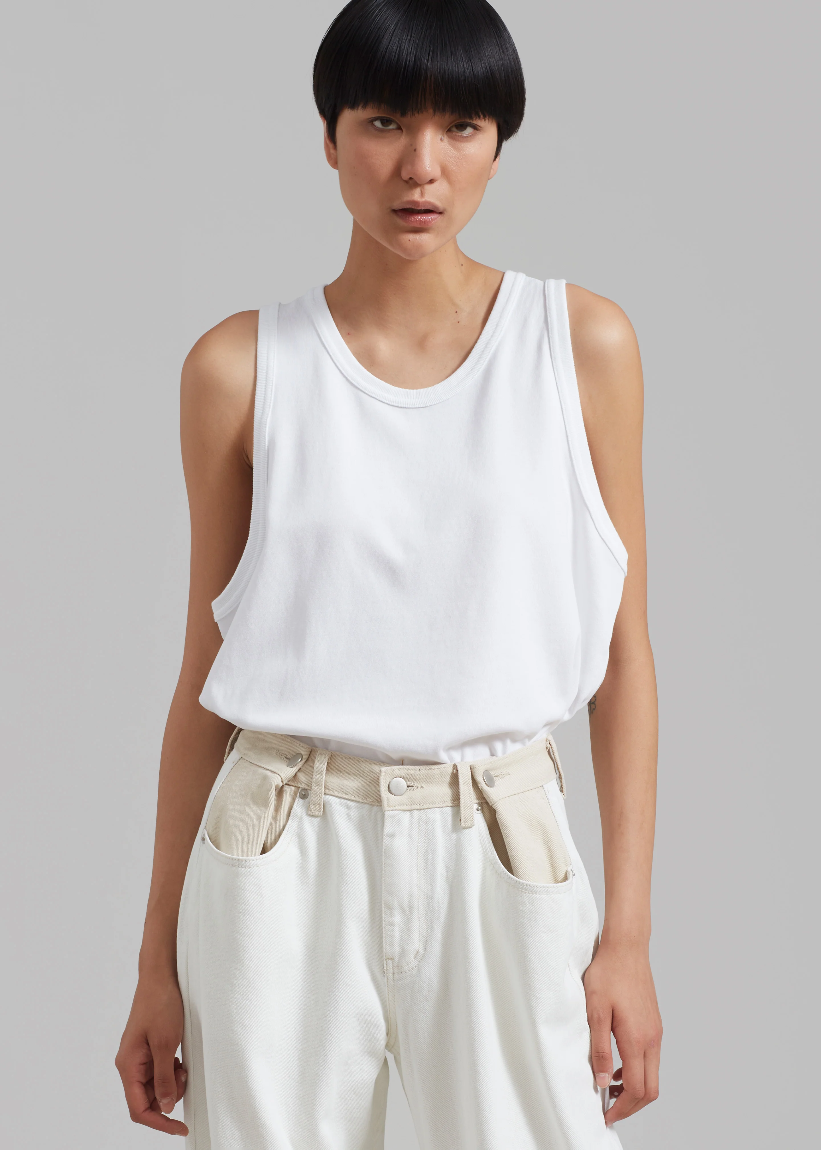 Briston Boxy Tank - White - Image 9
