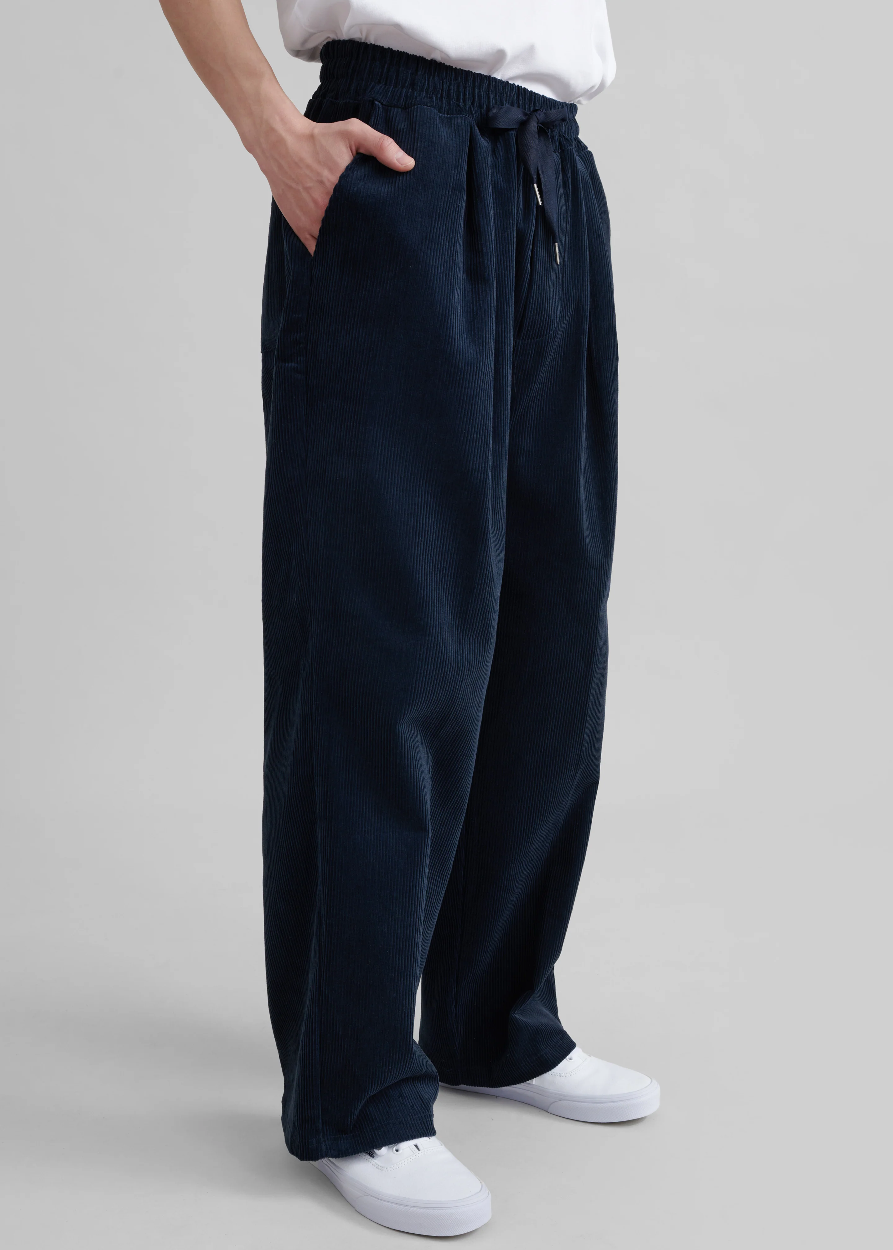 Brixton Corduroy Joggers - Navy - Image 6