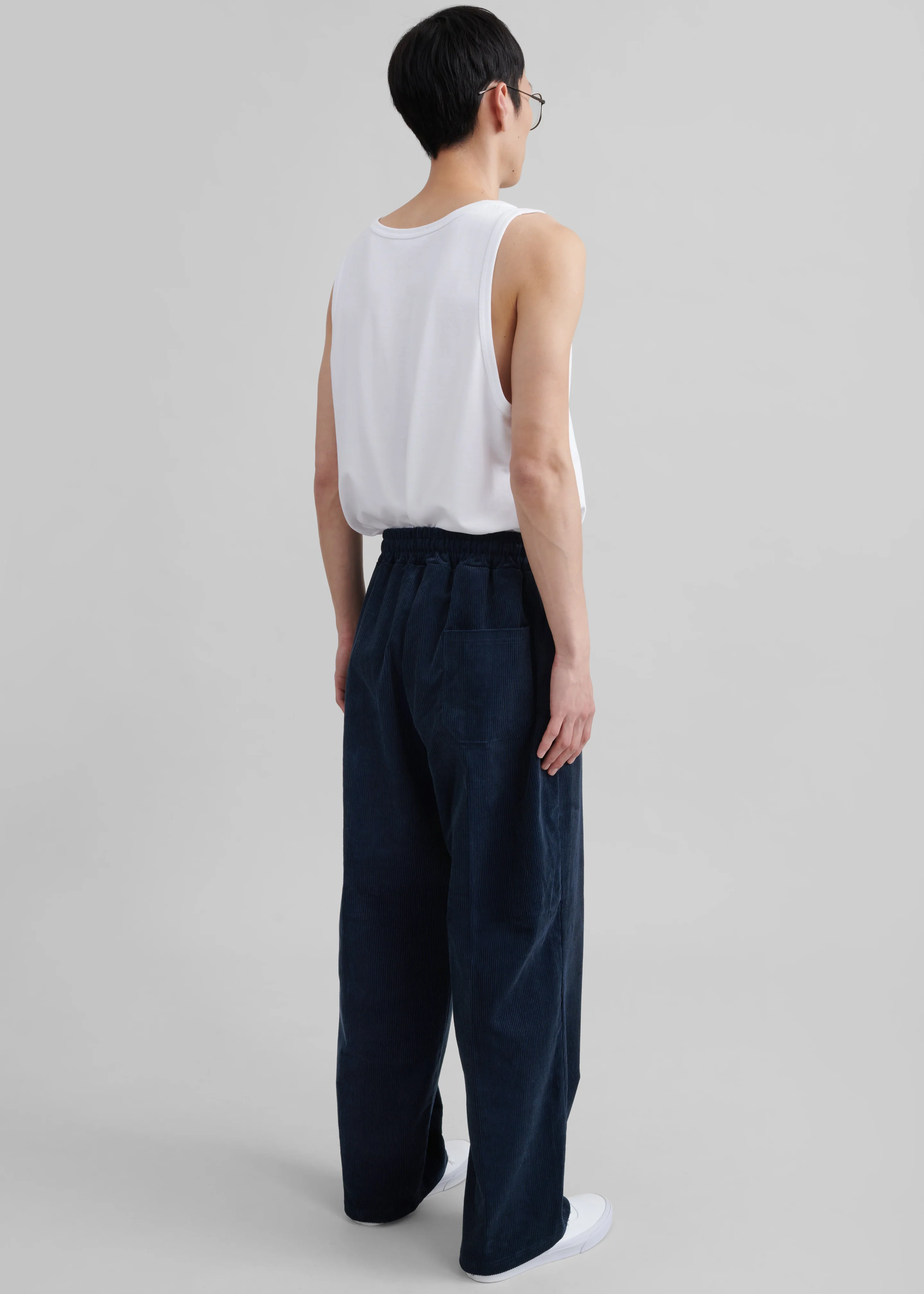 Brixton Corduroy Joggers - Navy - Image 8